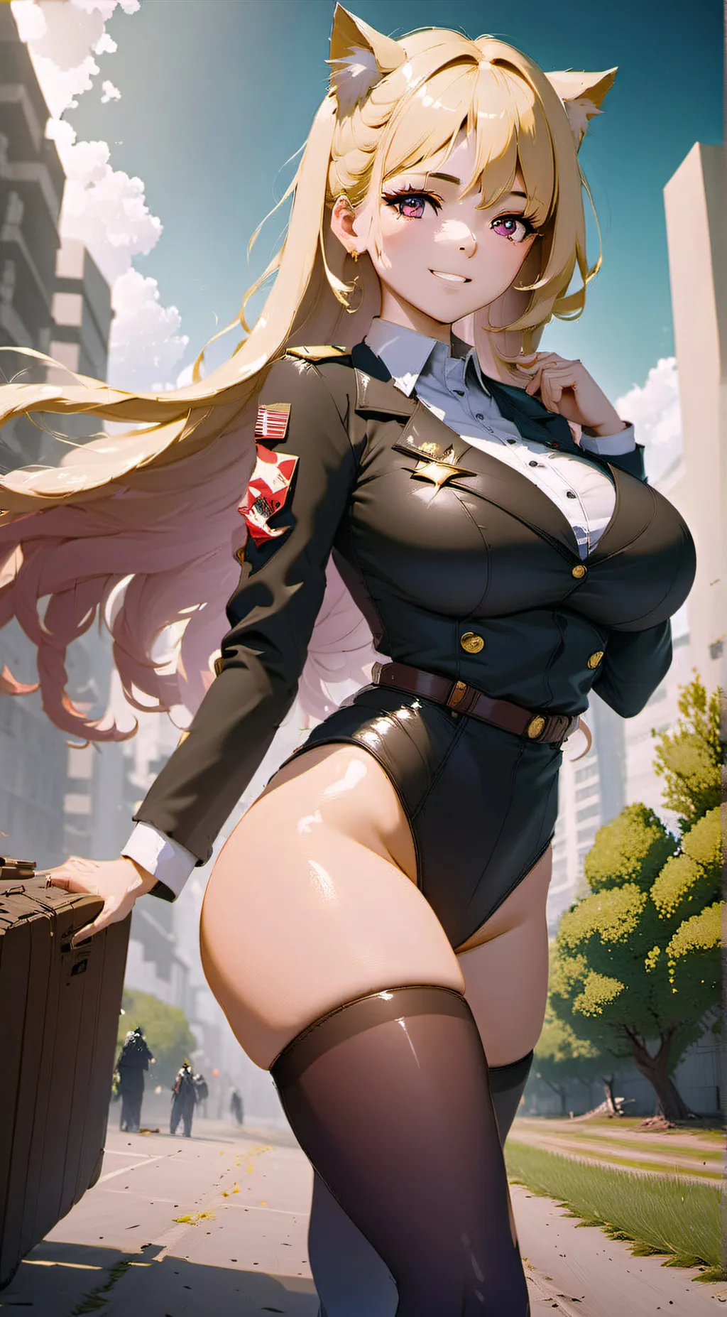 ai character: Ms. Antegria  background