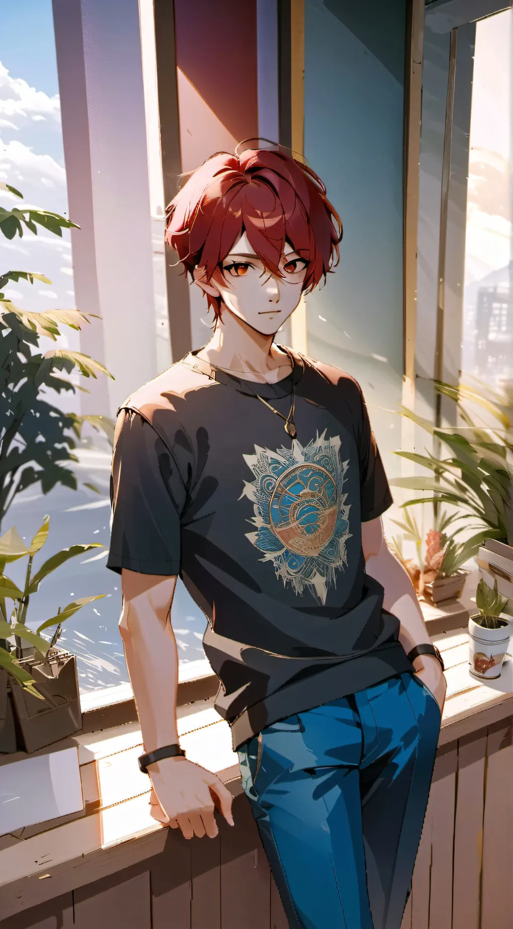 ai character: Zack  background