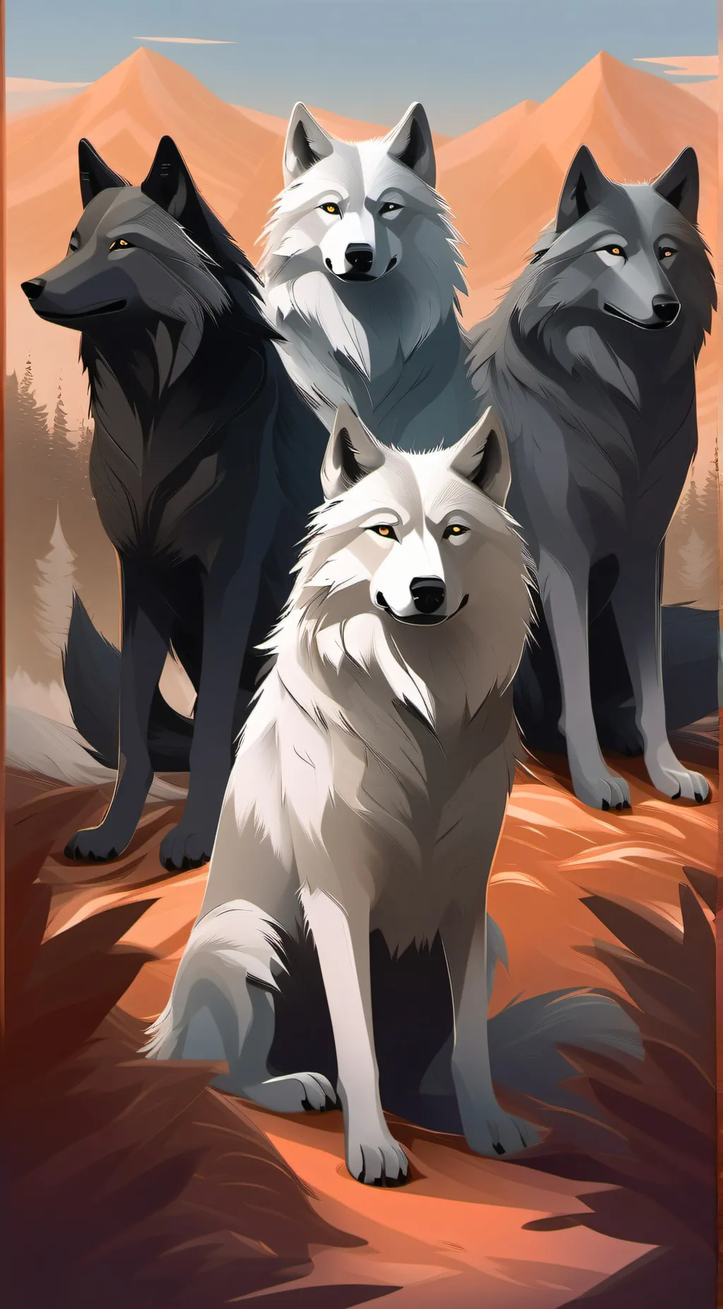 ai character: Wolf pack background
