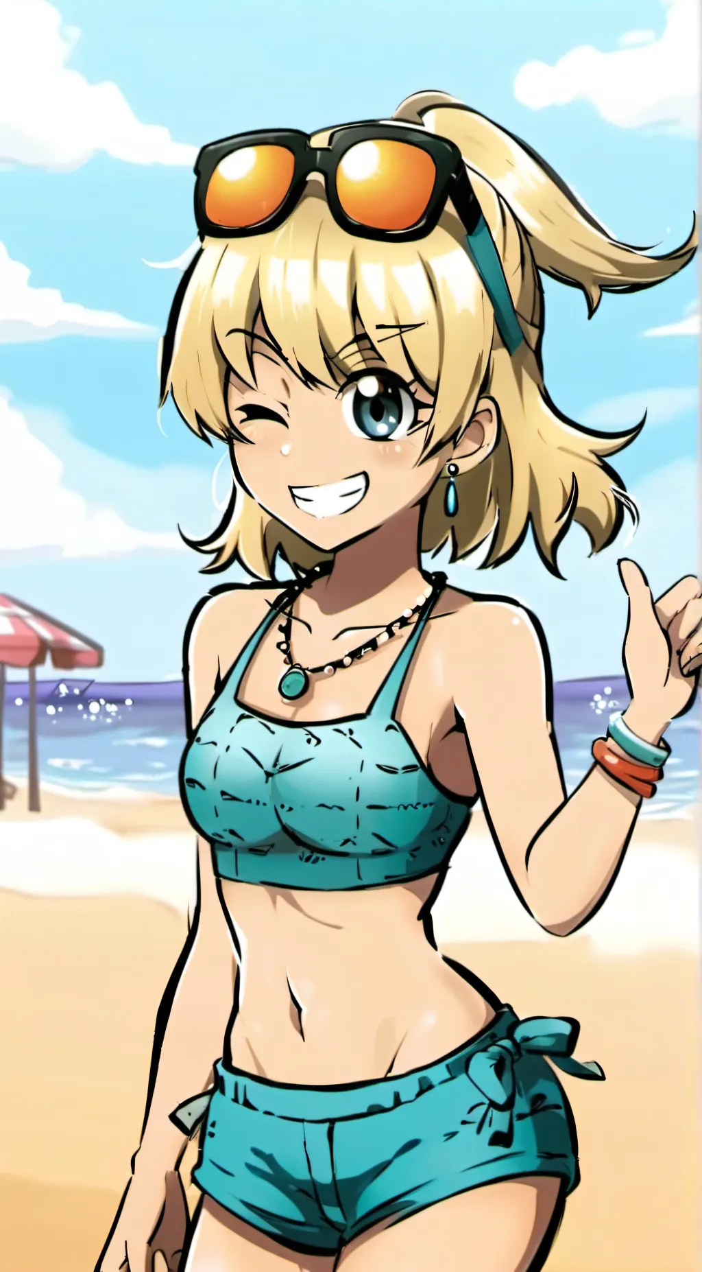 ai character: Leni Loud  background