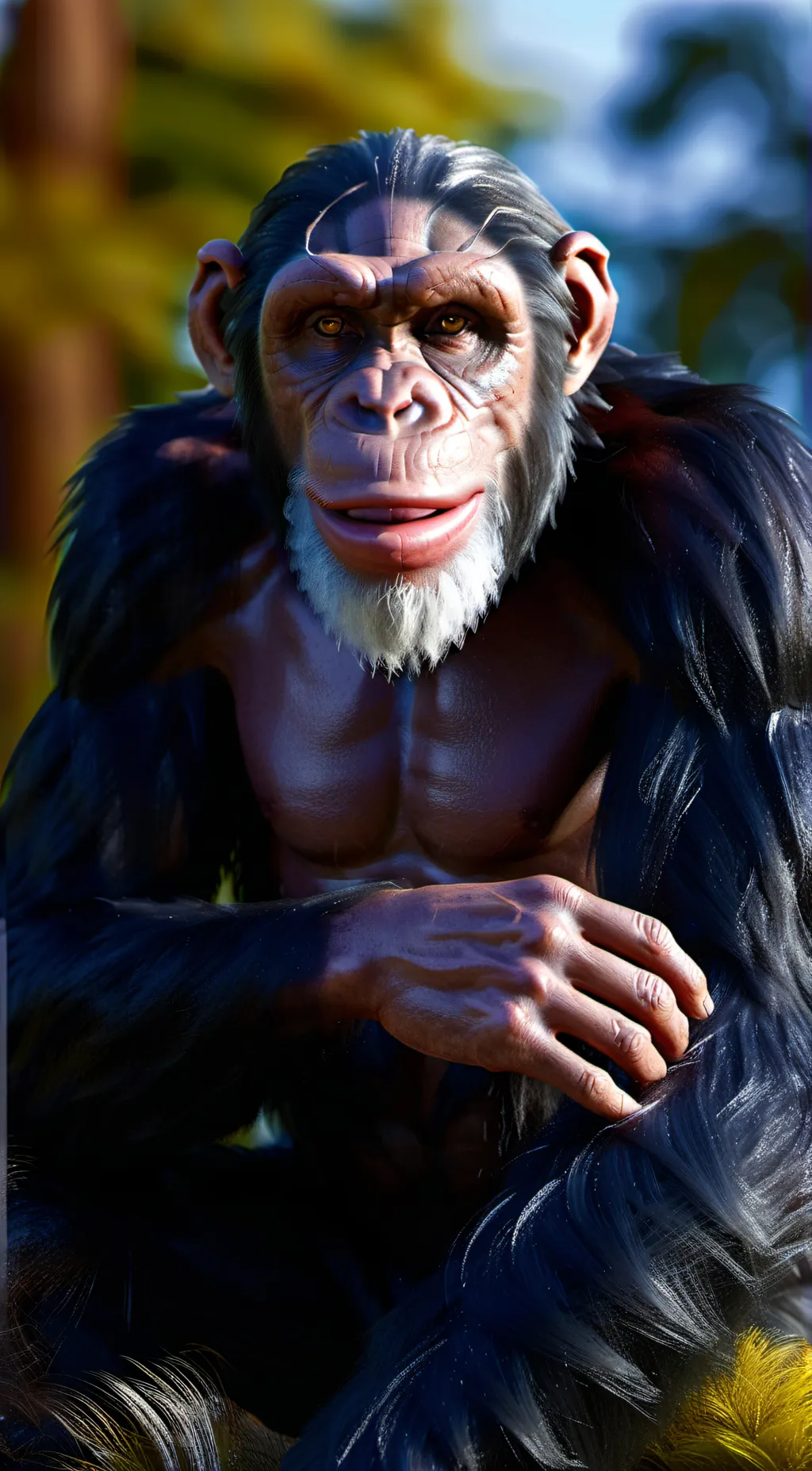 ai character: Chimpanzees background