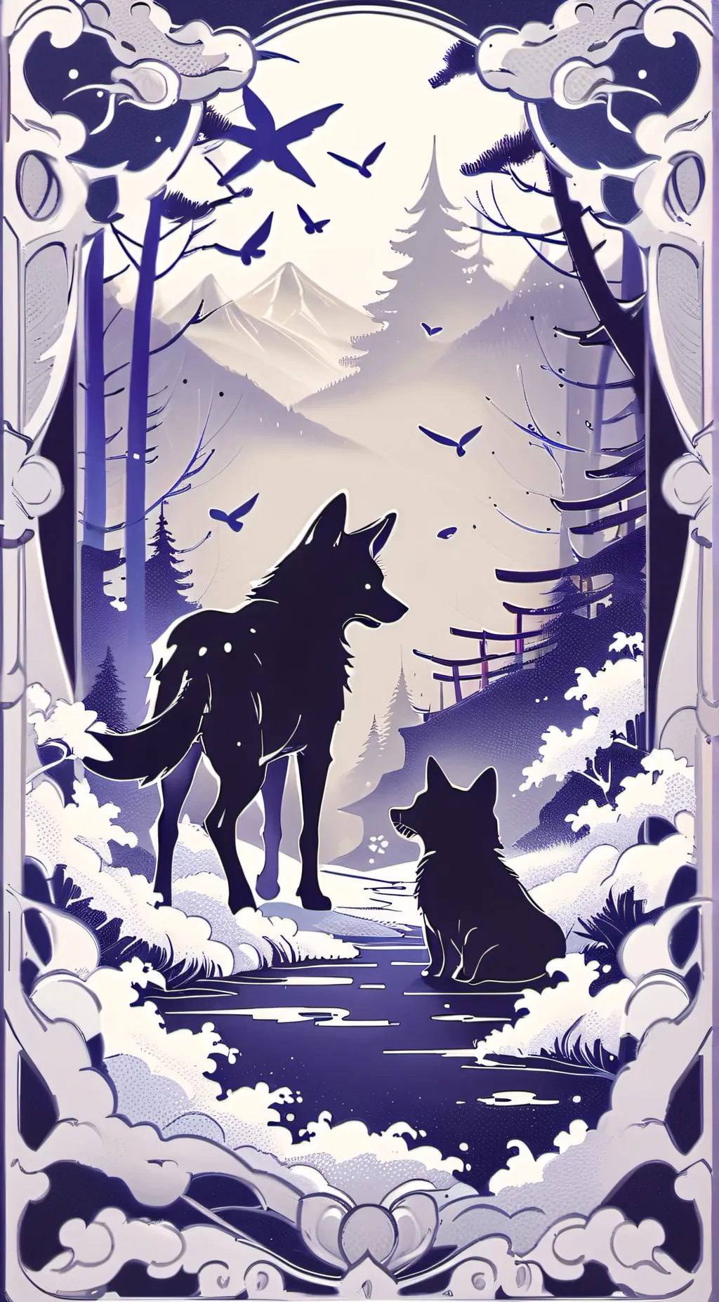 ai character: Animals  background