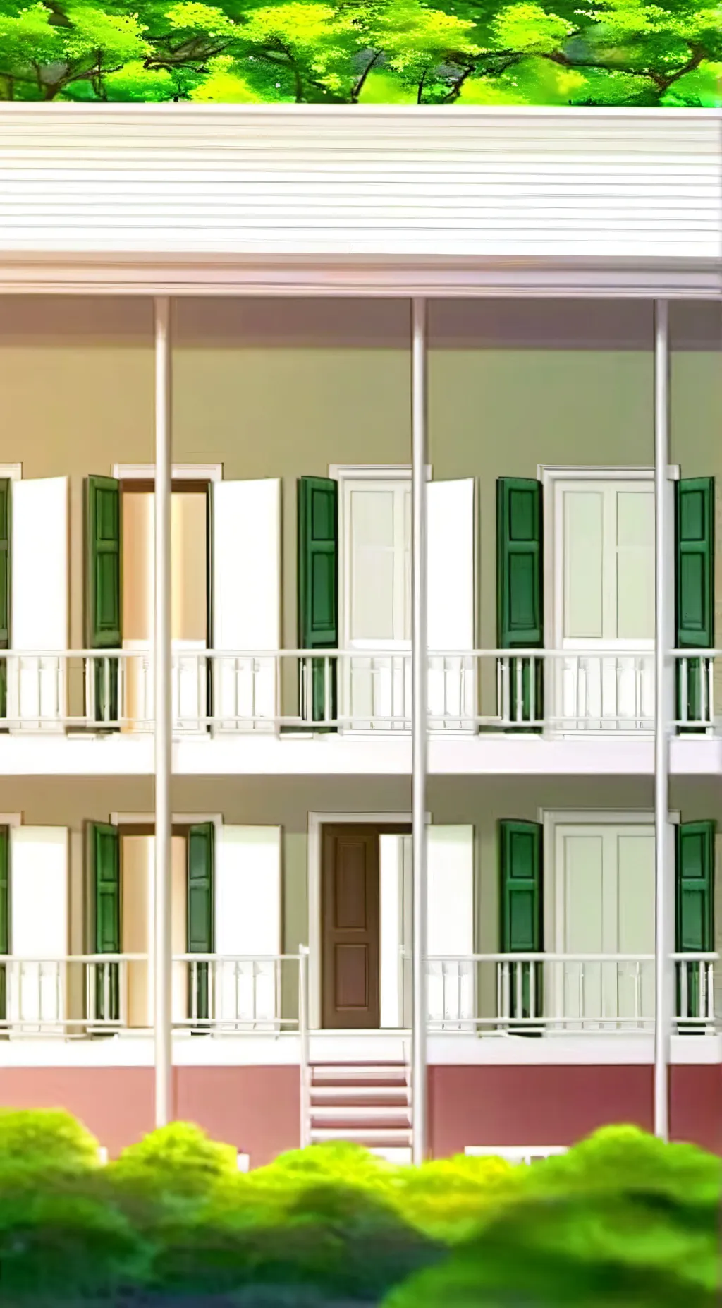 ai character: class 1a dorms background