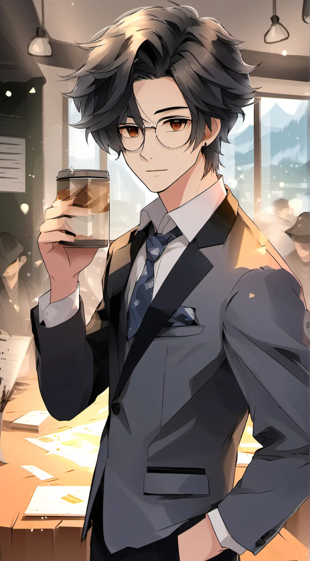 ai character: Albert ♥aka master background