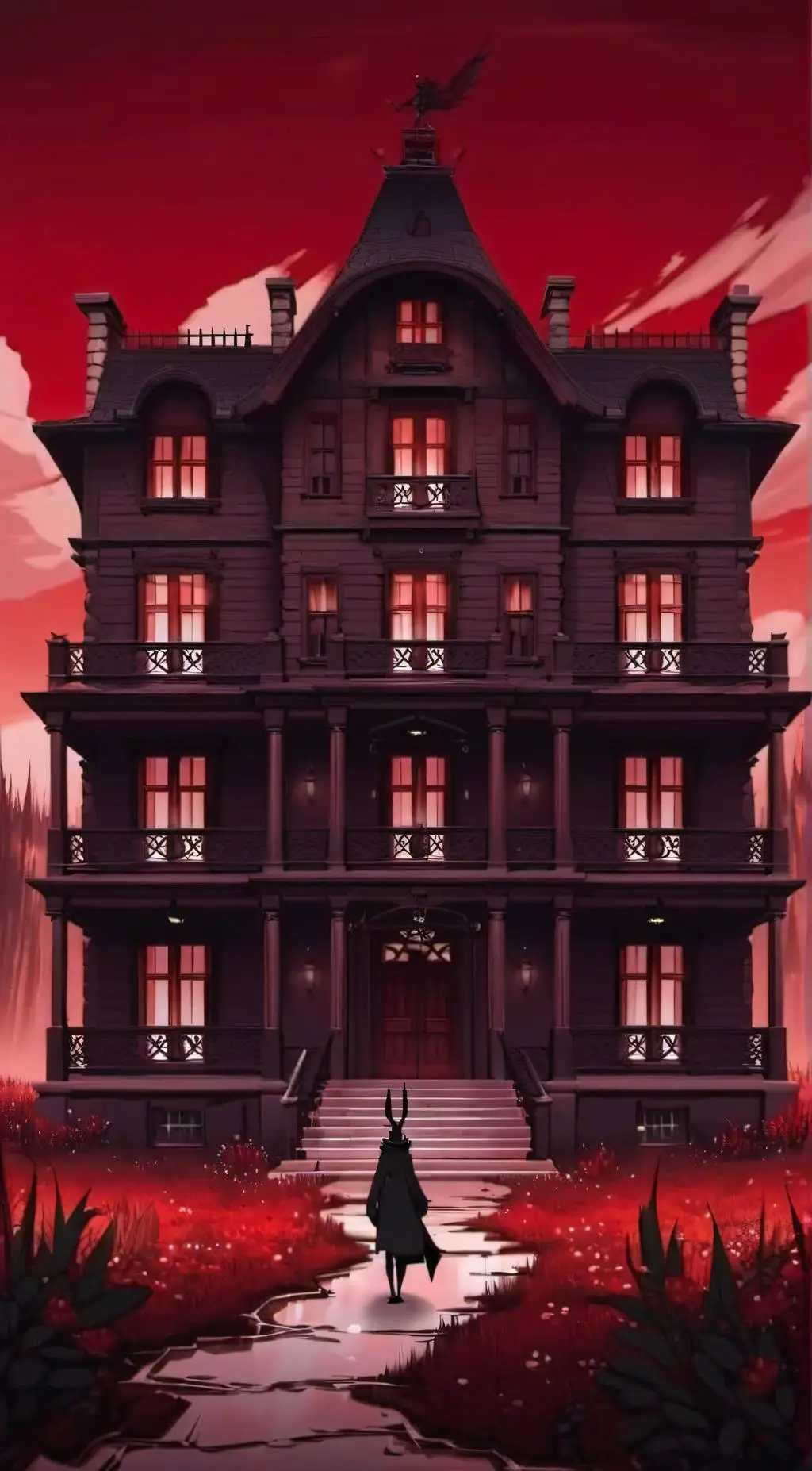 ai character: remake of hazbin background