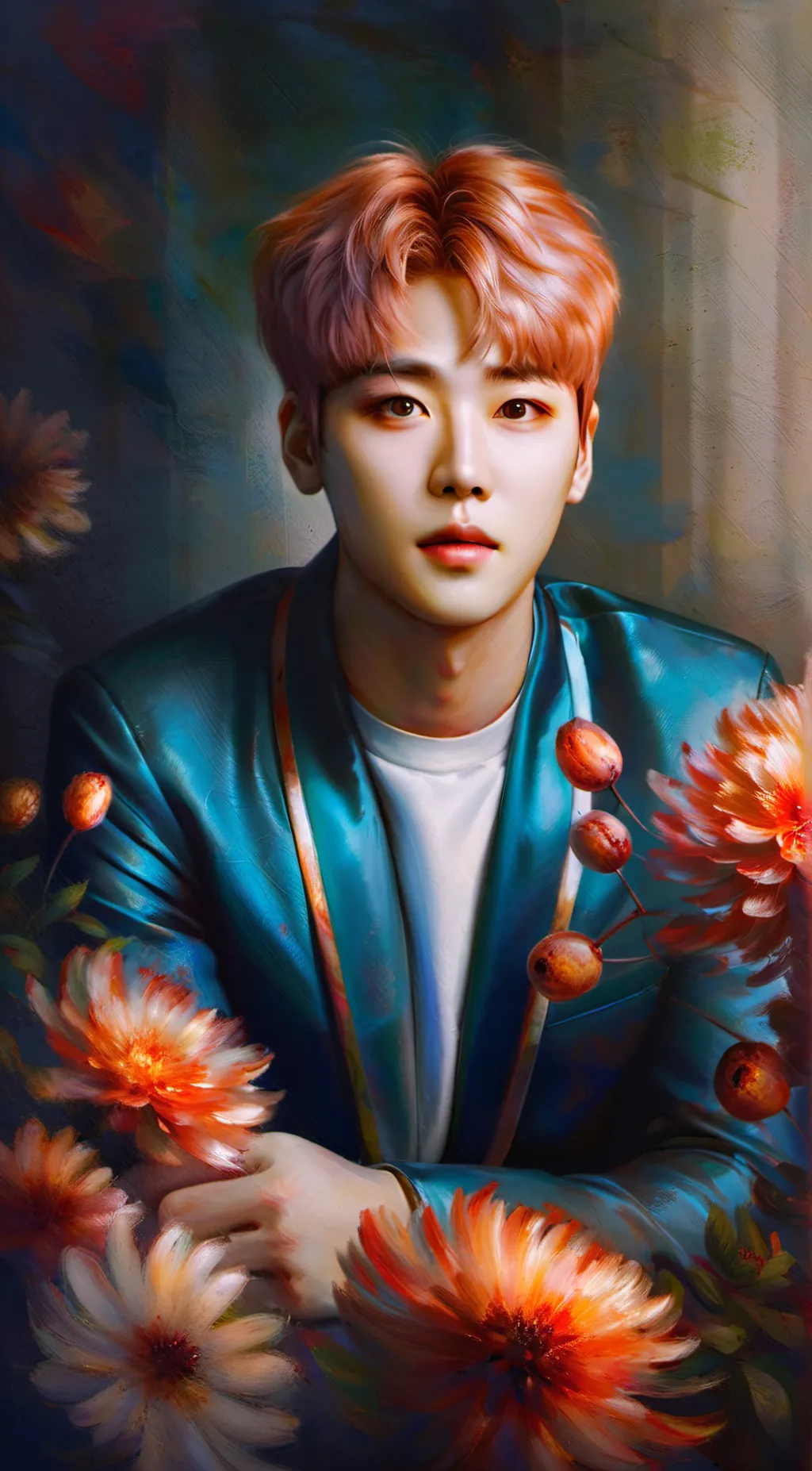 ai character: BTS💜💜💜💜🫰❤️ background