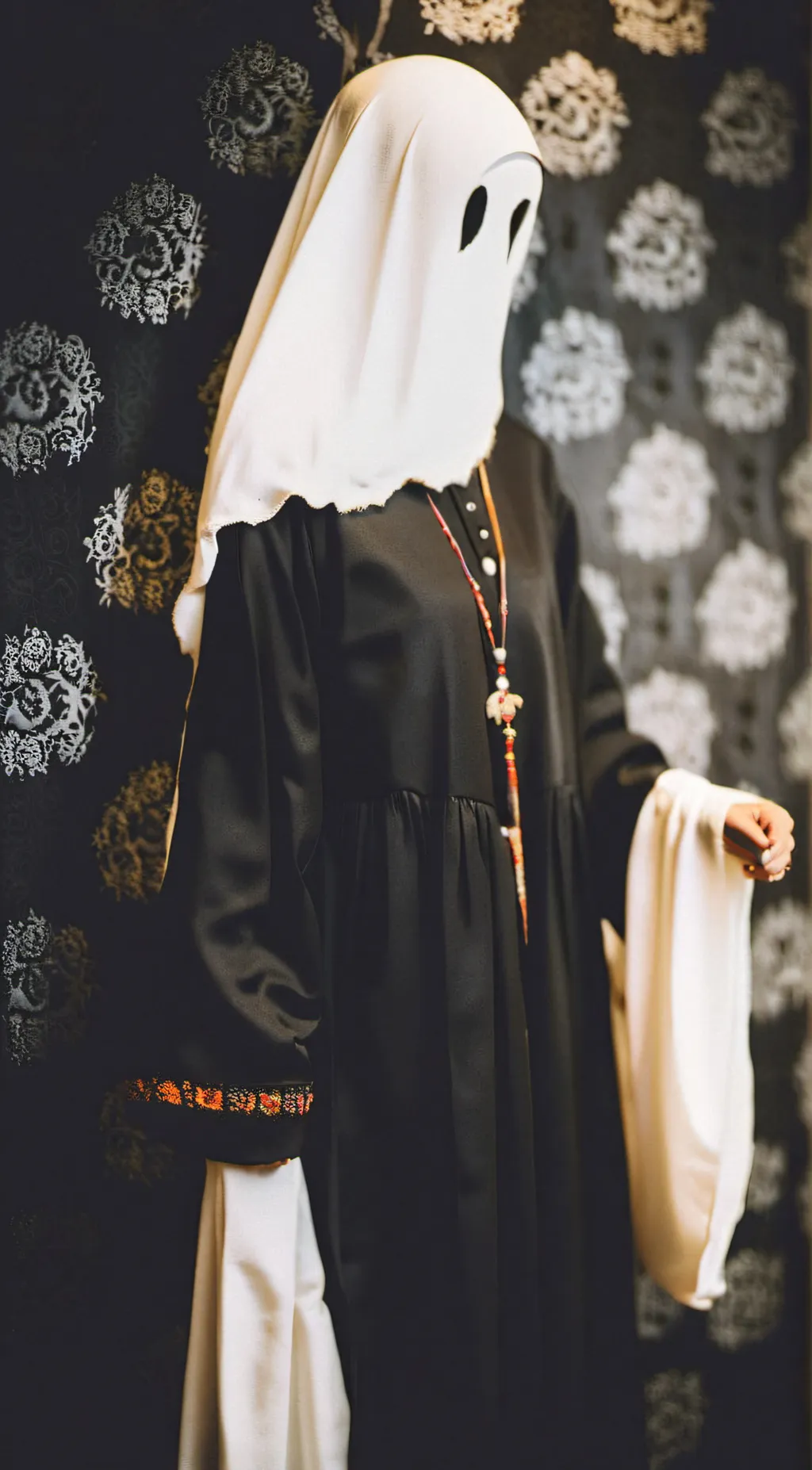 ai character: Black shadow background