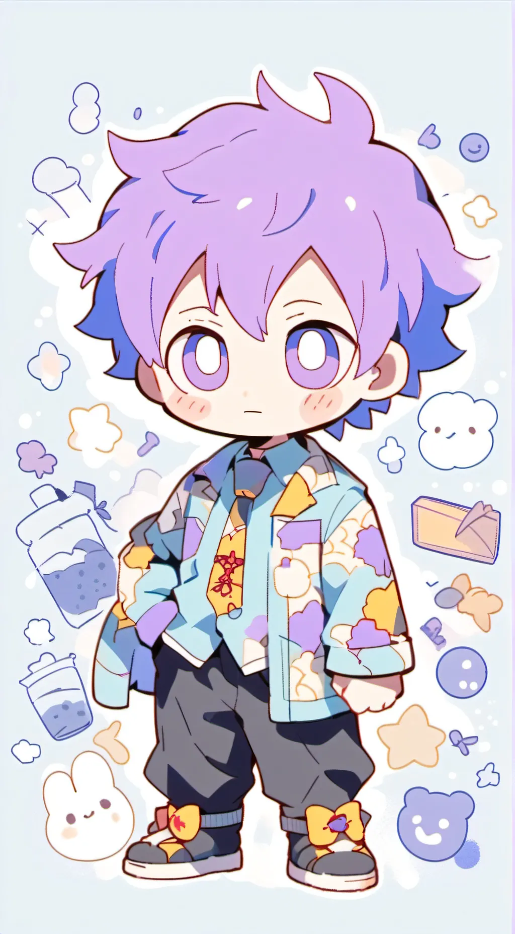 Talkie AI - Chat with Rainbow purple