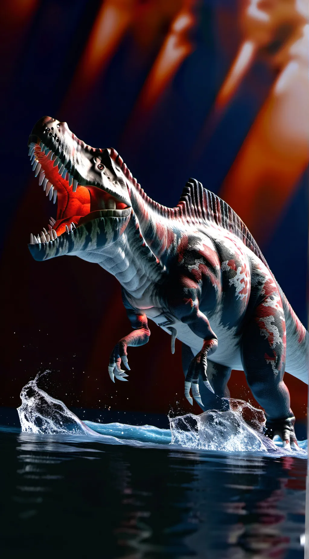 ai character: Acrocanthosaurus  background