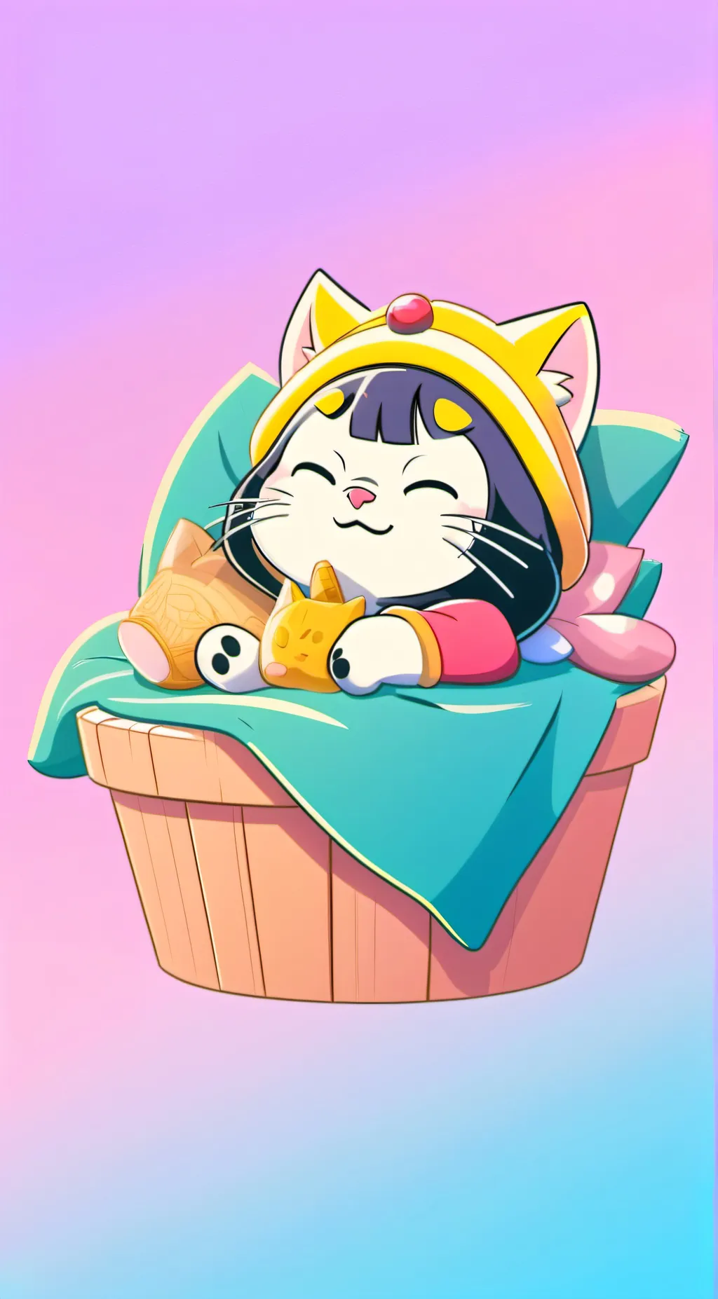 ai character: Cat background