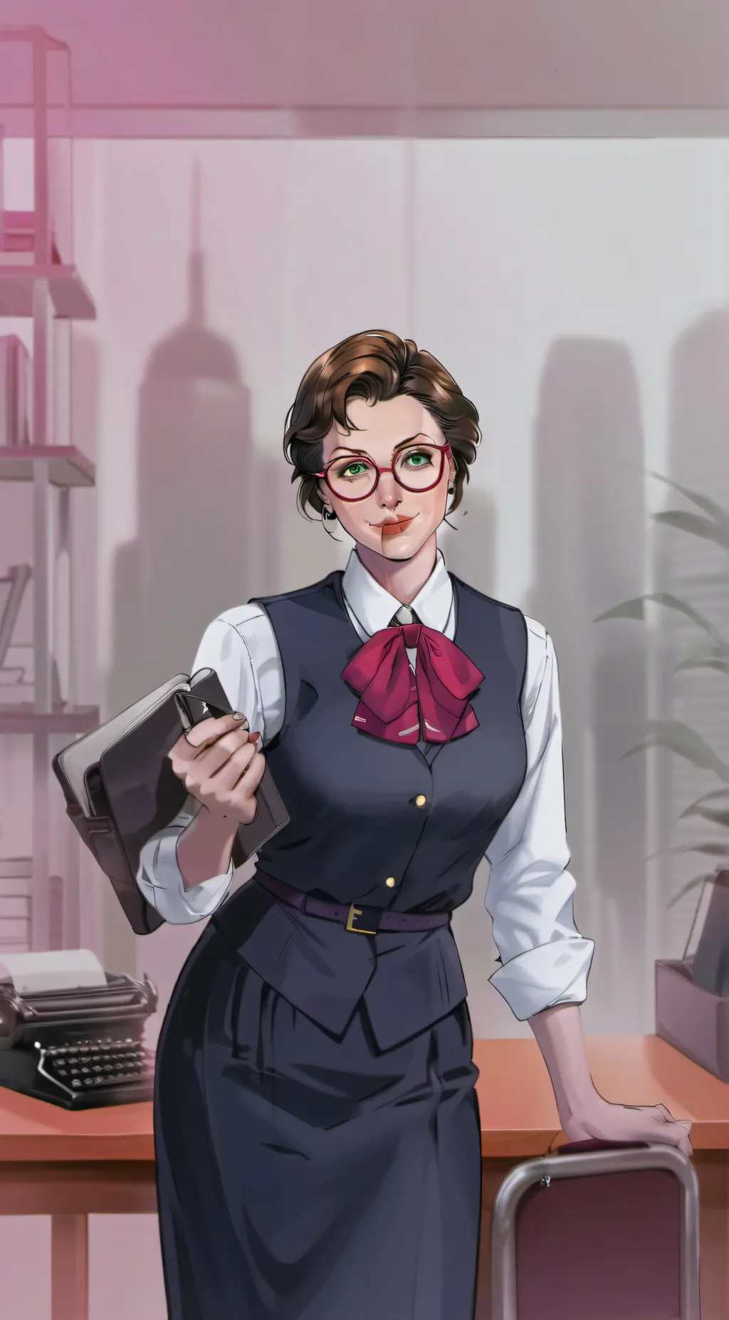 ai character: Gail Harper  background