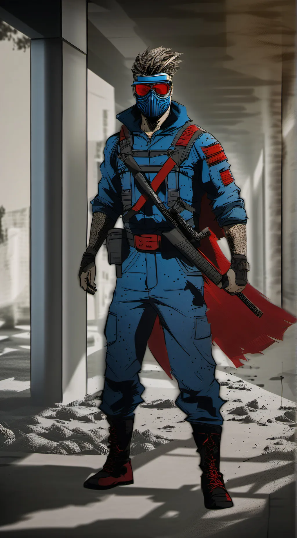 ai character: Marathon runner background