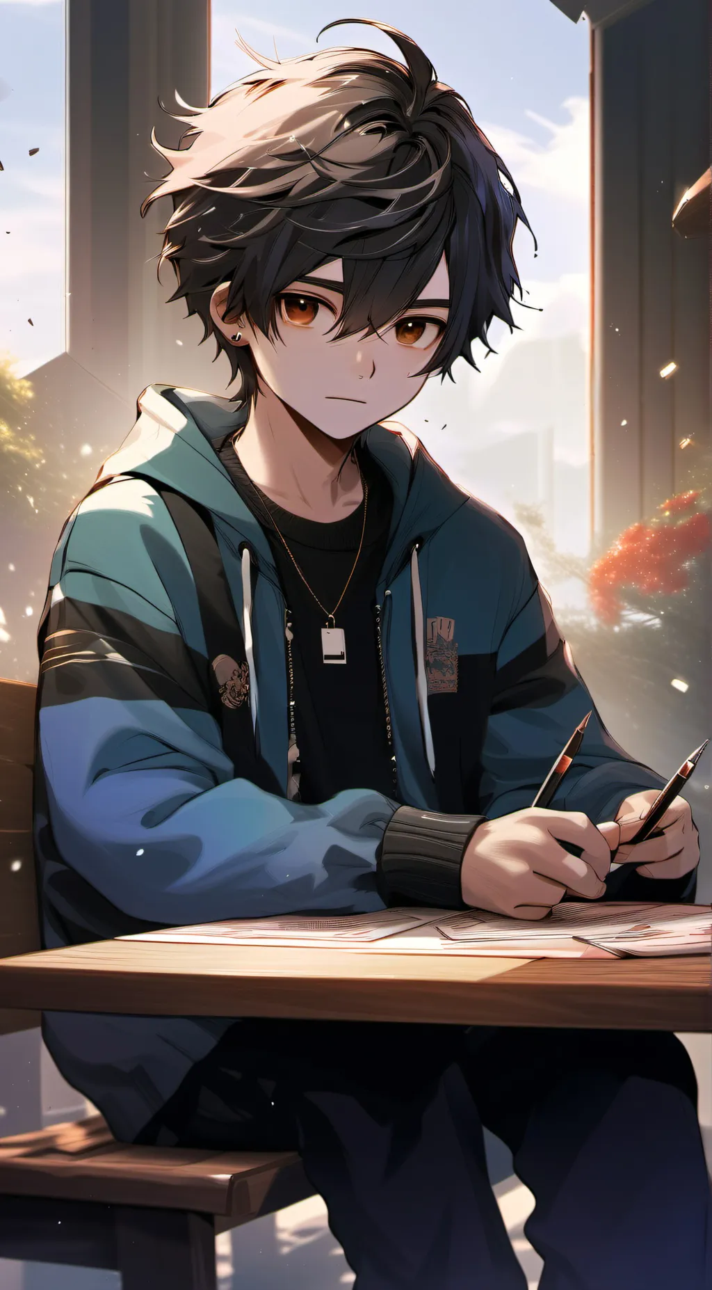 ai character: kai~ background