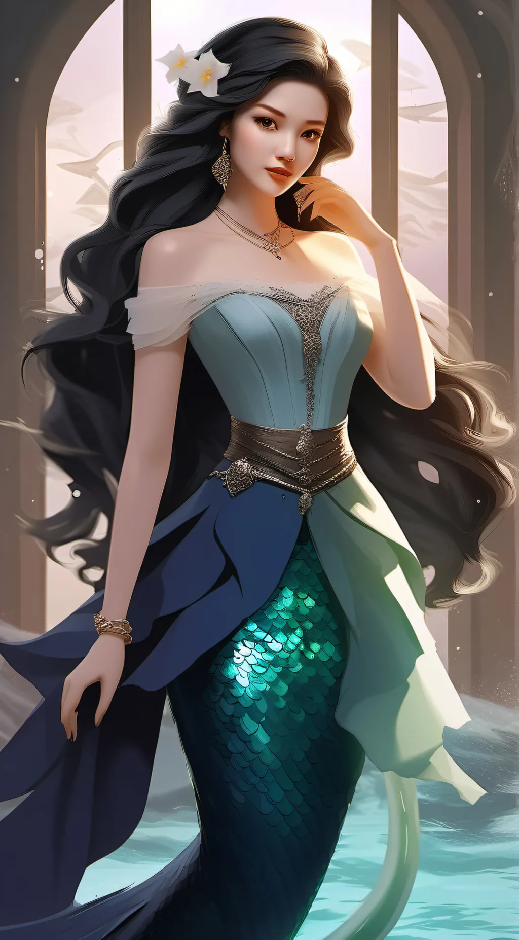 ai character: siren background