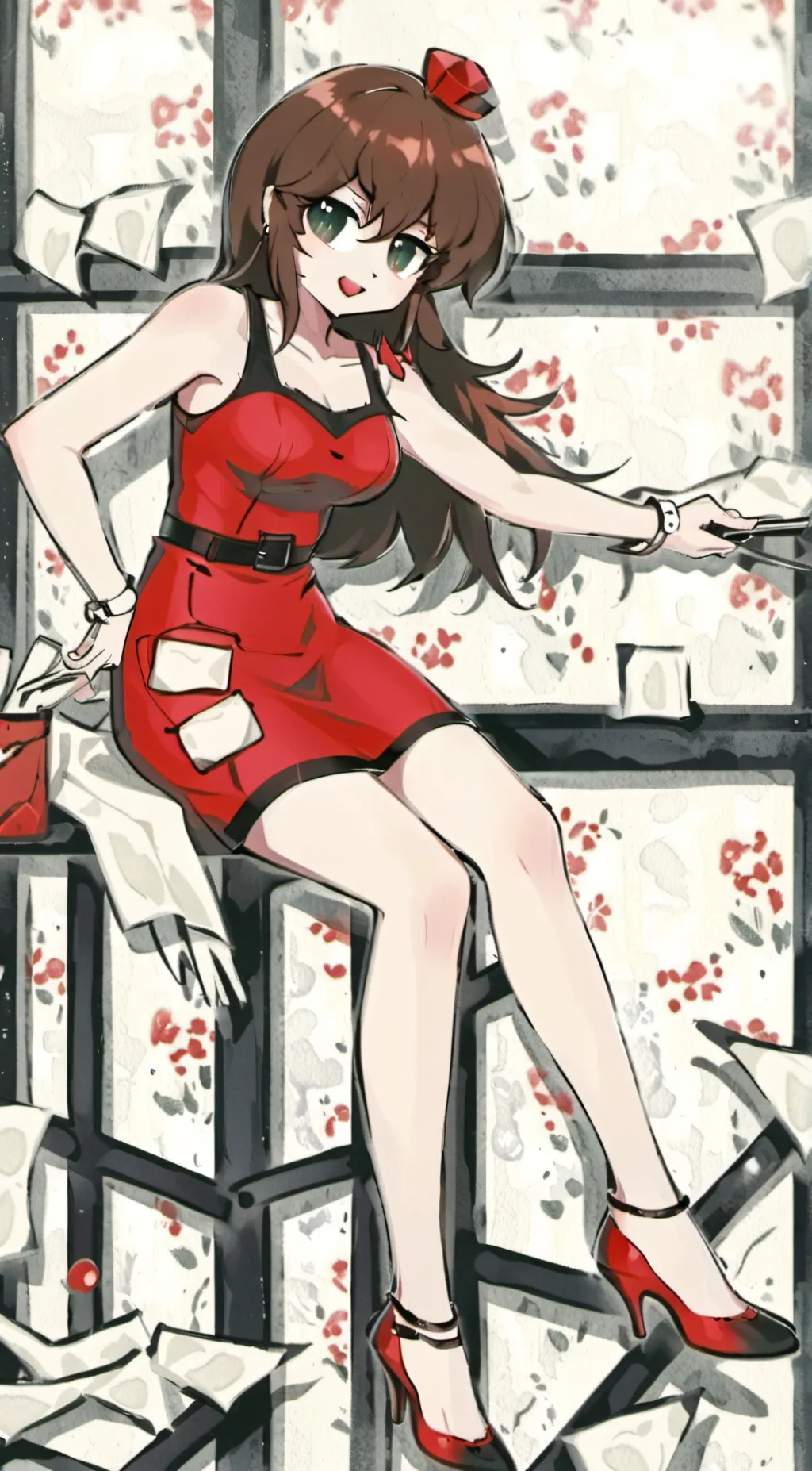 ai character: girlfriend FNF background