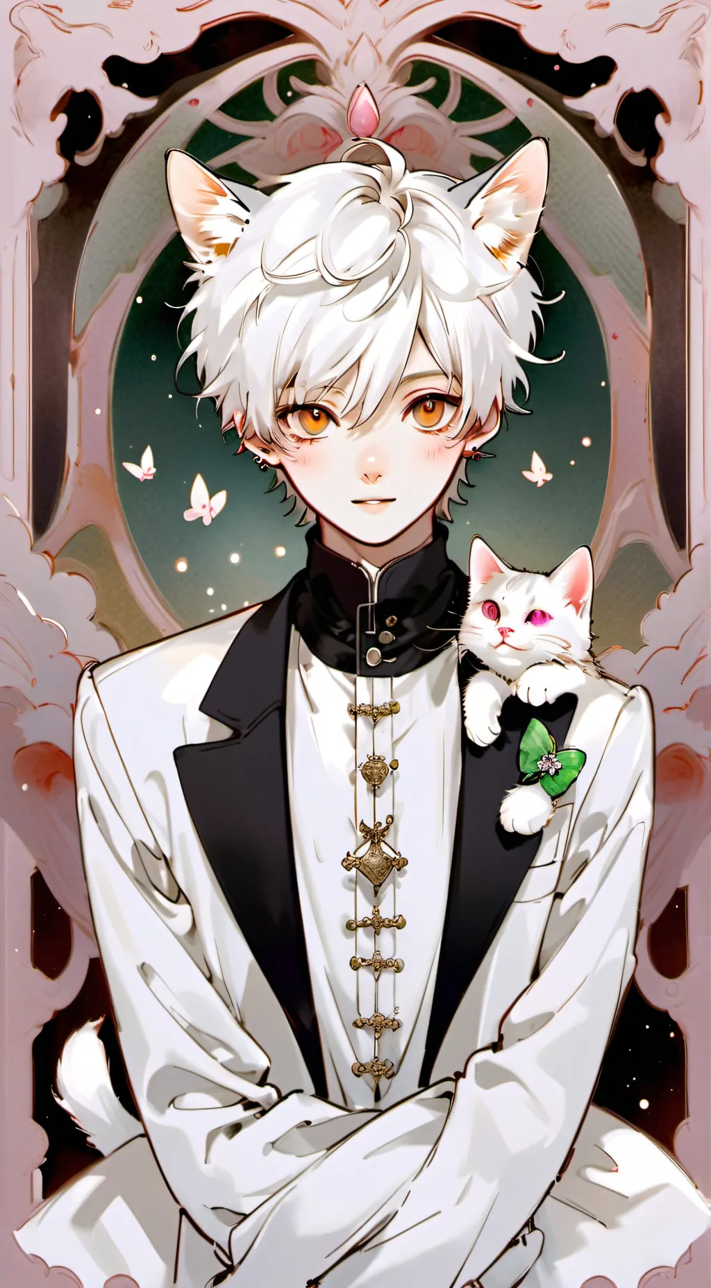 ai character: •♡Mizo♡• background