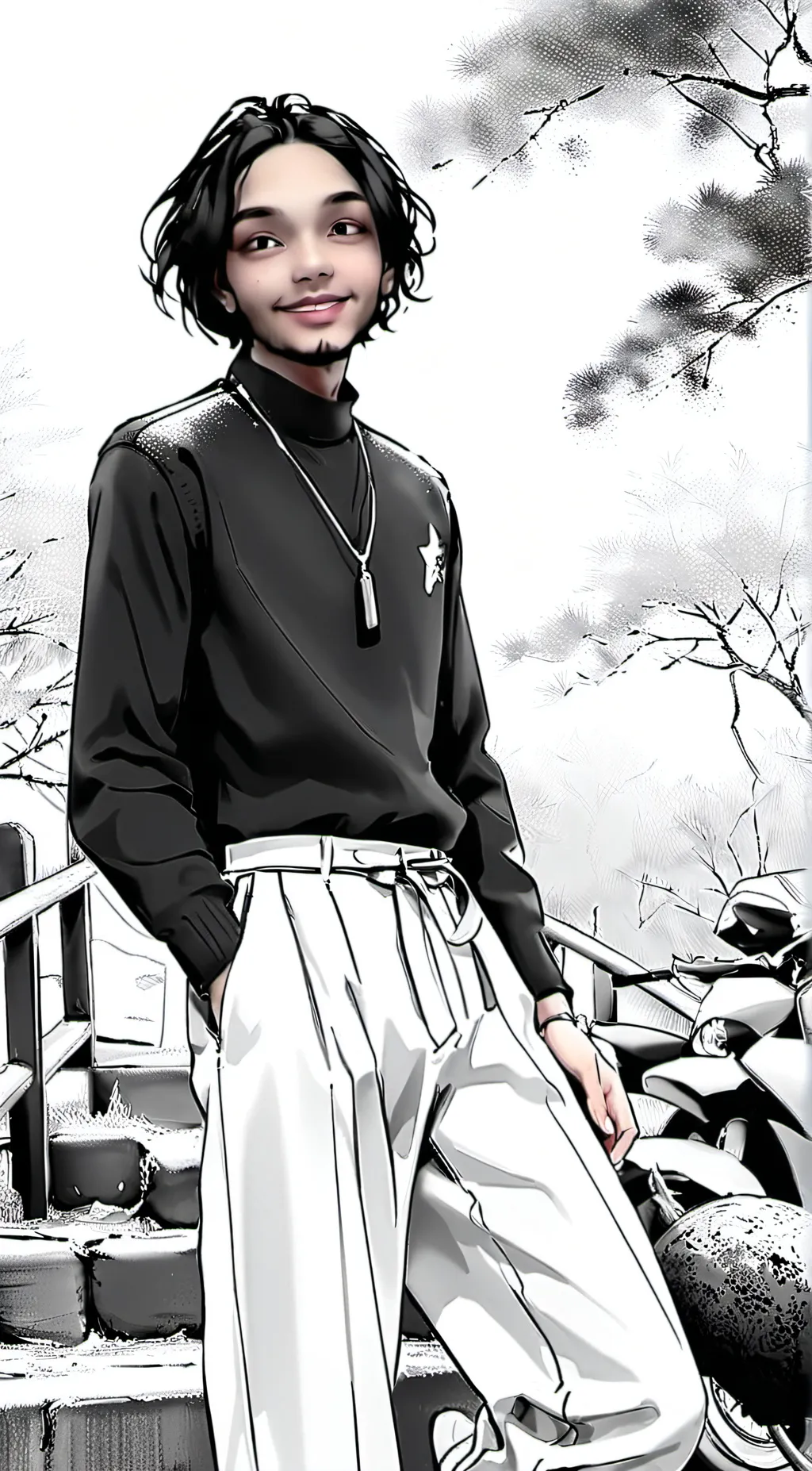 ai character: SWEAT AND SOAP background