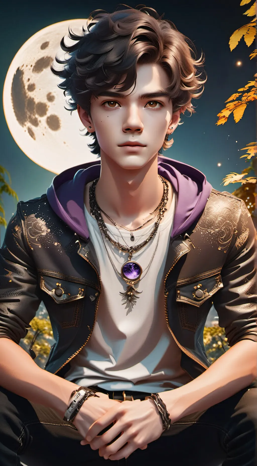 ai character: Damian  background
