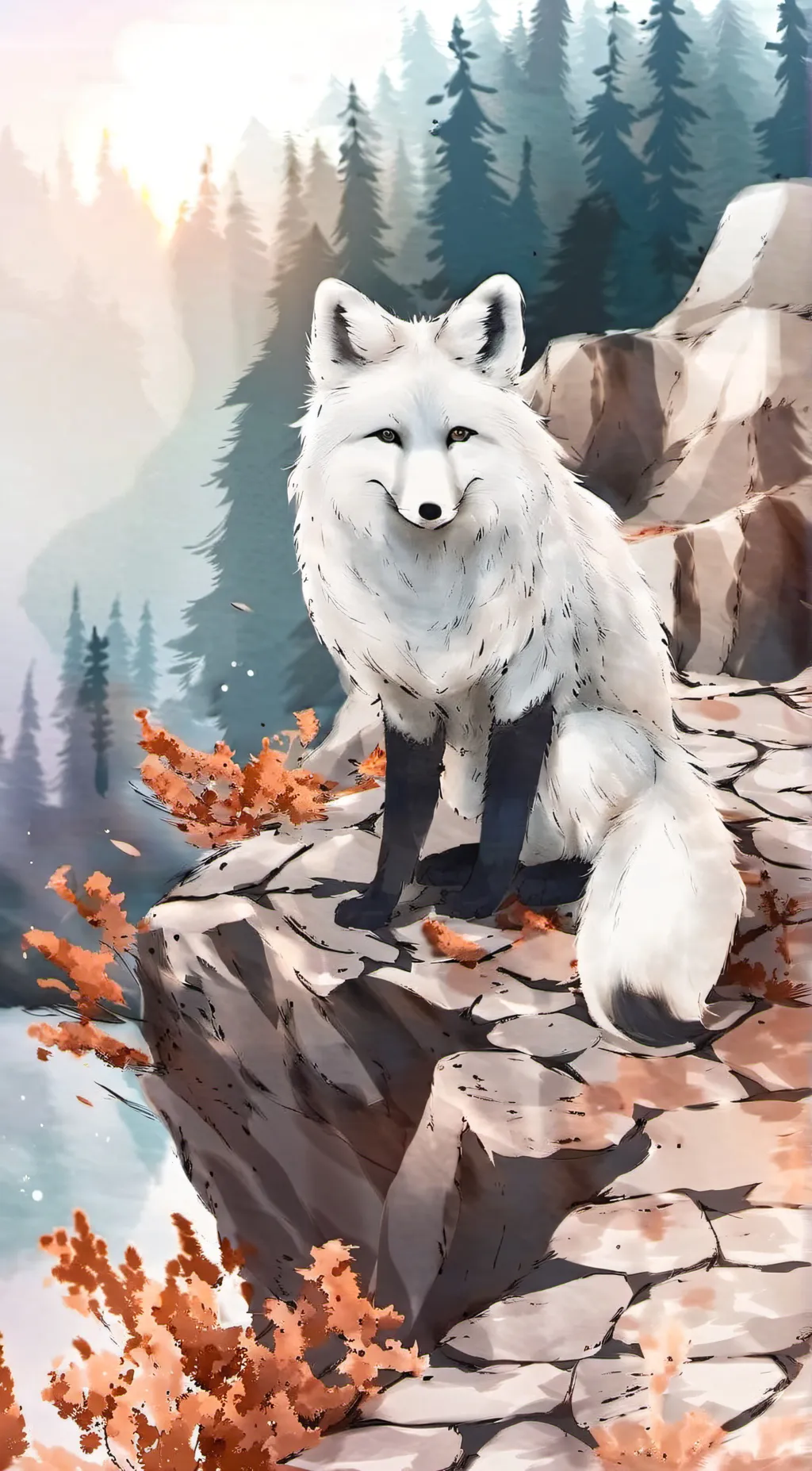 ai character: Stone background