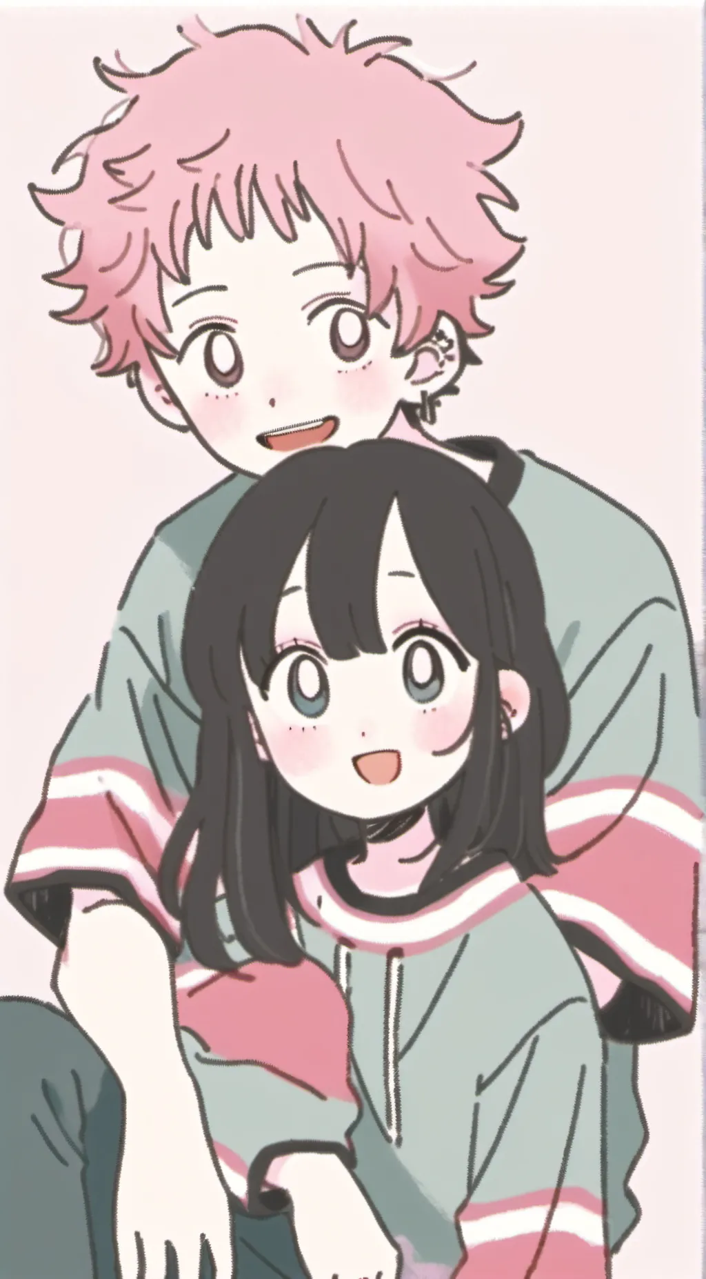 ai character: highschool AU background