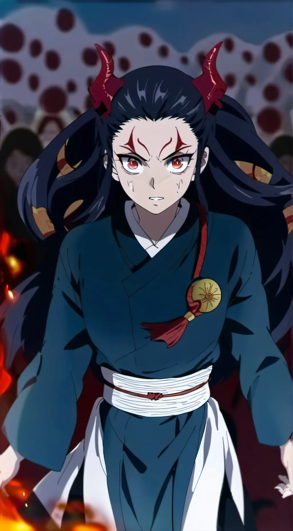 ai character: Nezuko Kamado background