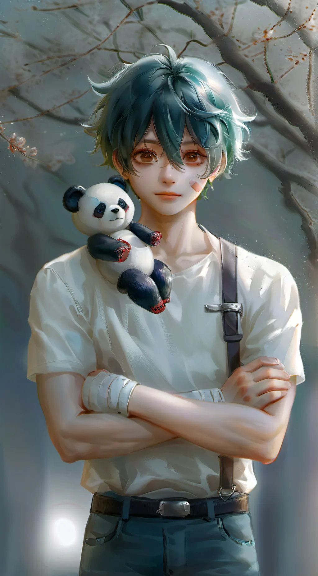 ai character: Deku background