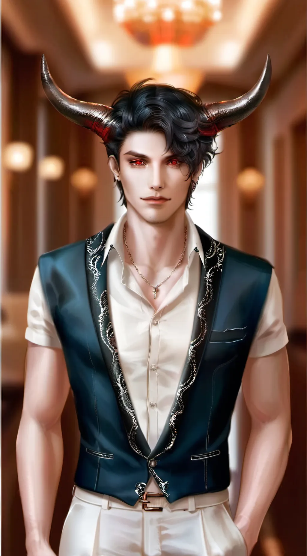 ai character: demon king 👑👑👹👿 background