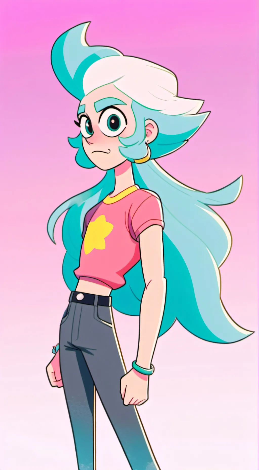 ai character: pearl background