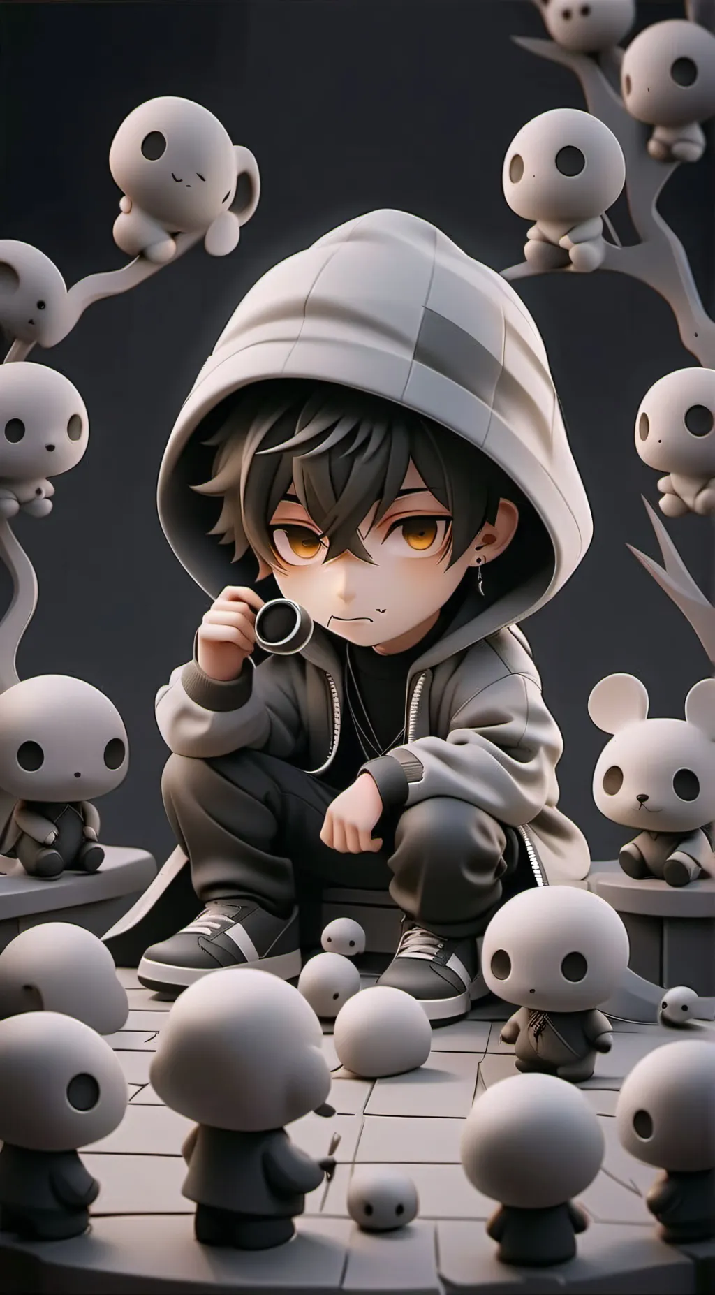 ai character: 💙~Skz~💙 background