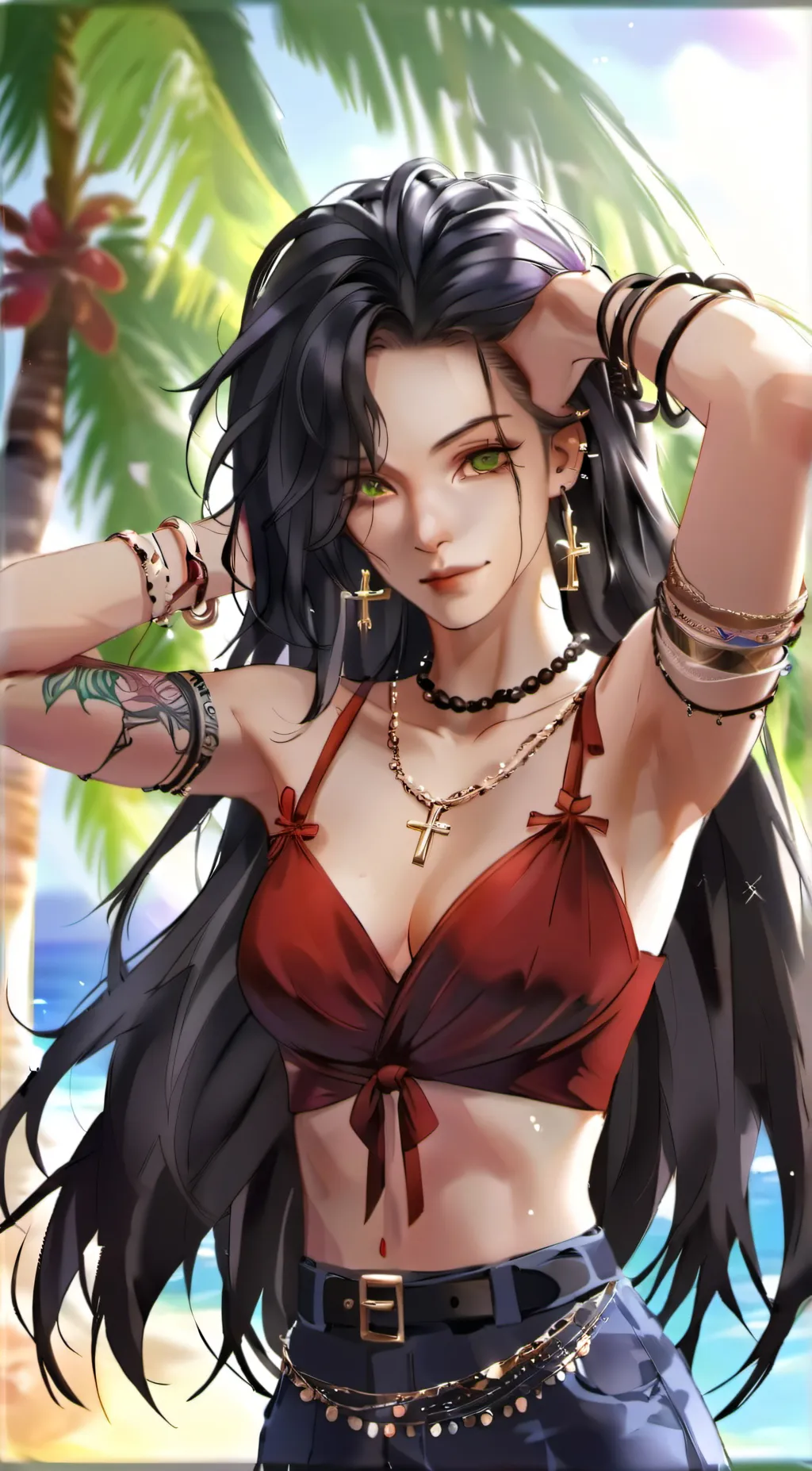 ai character: Rose background