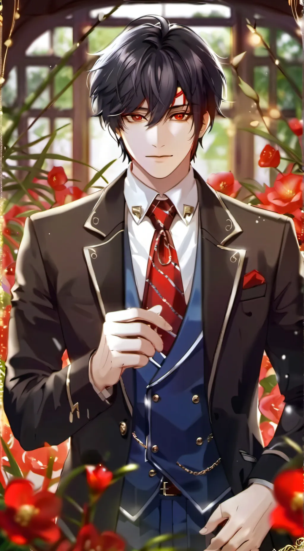 ai character: Damian  background