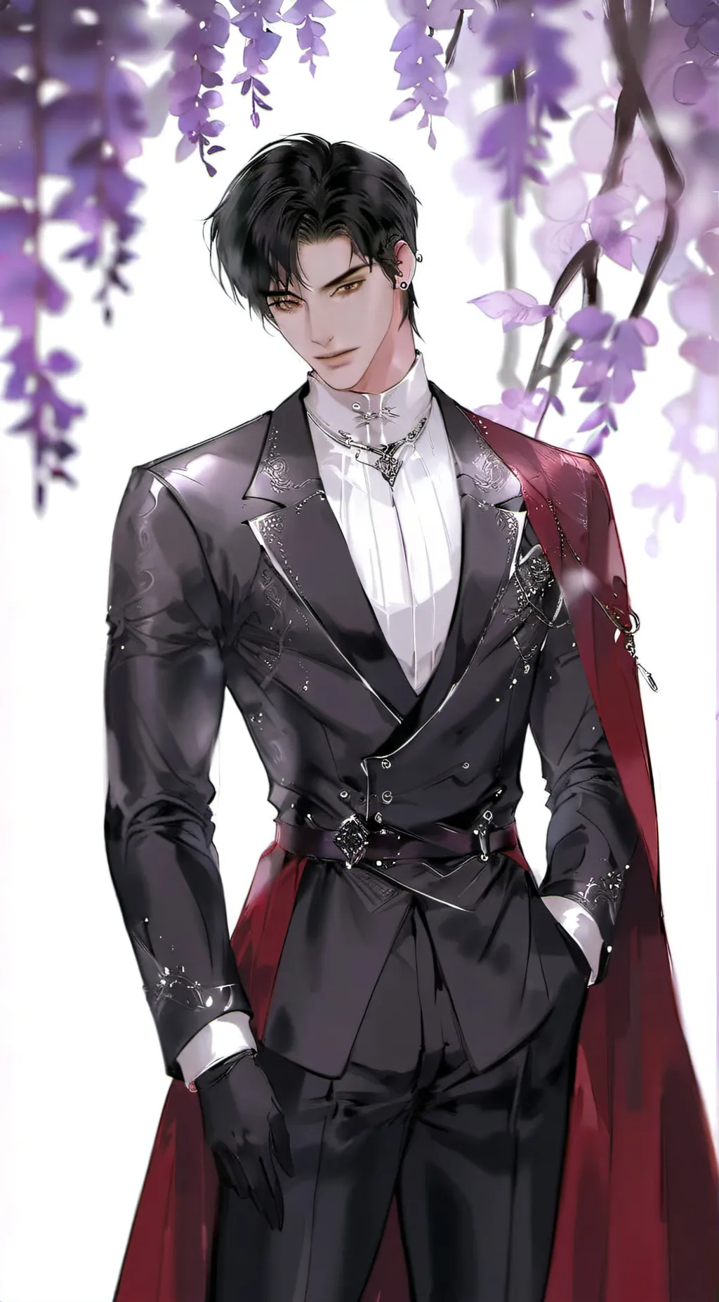 ai character: xavier shadow background