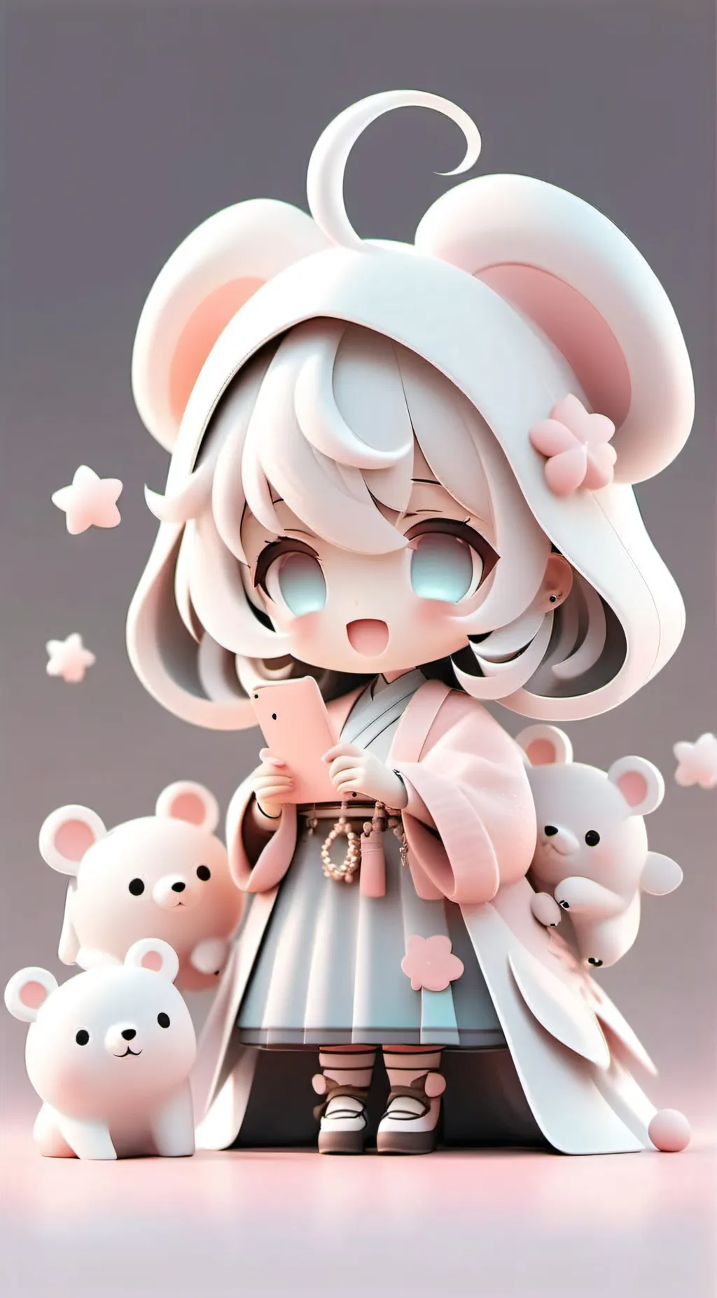 ai character: Cute fluff 💓🍪💓🍪 background