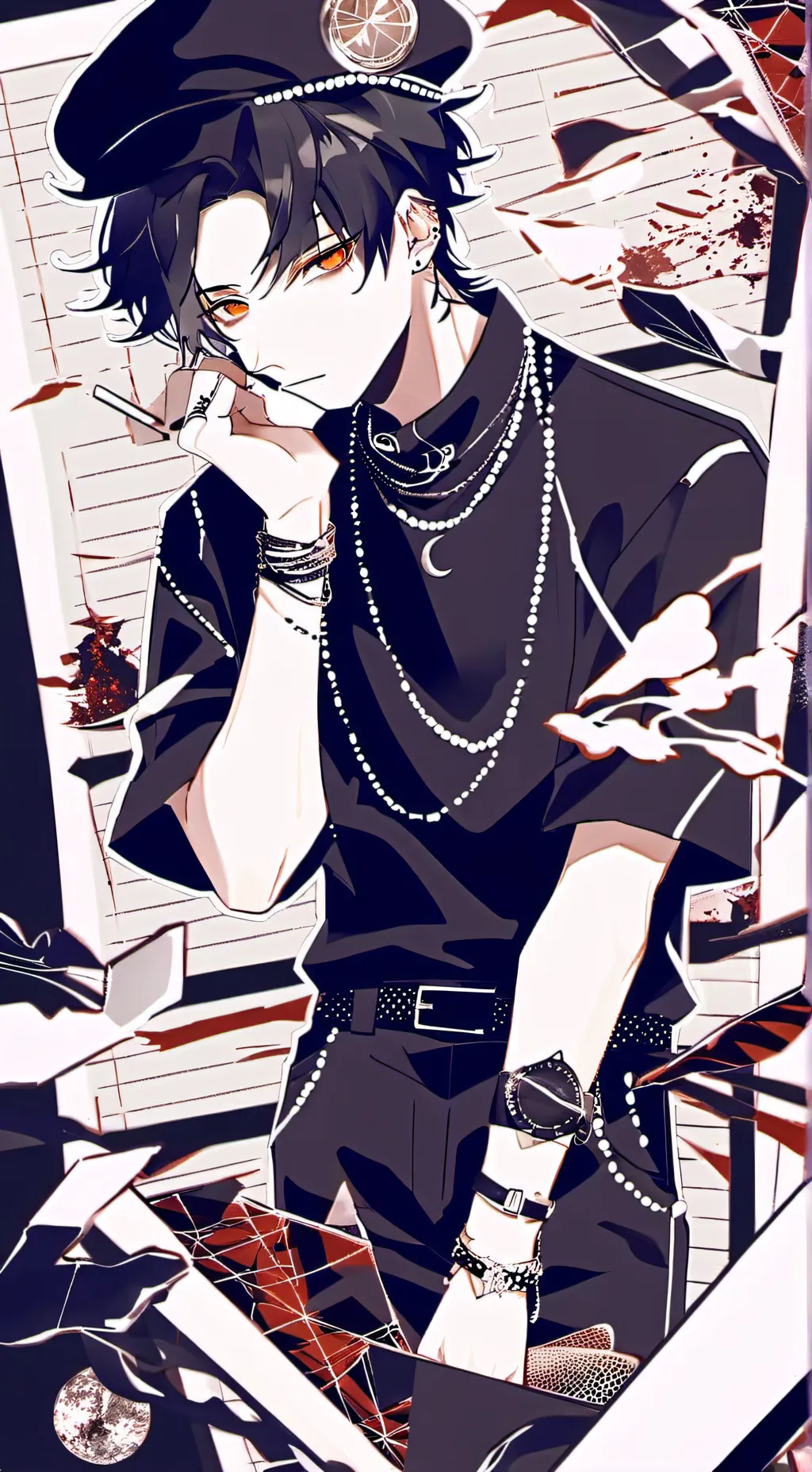 ai character: <3 liam <3  background