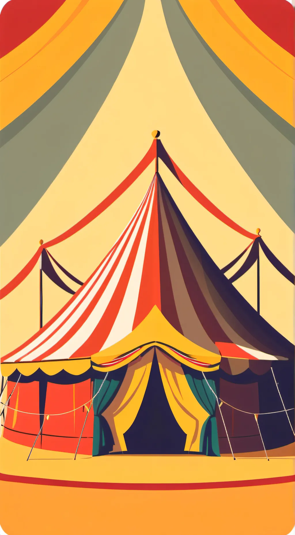 ai character: DIGITAL CIRCUS background