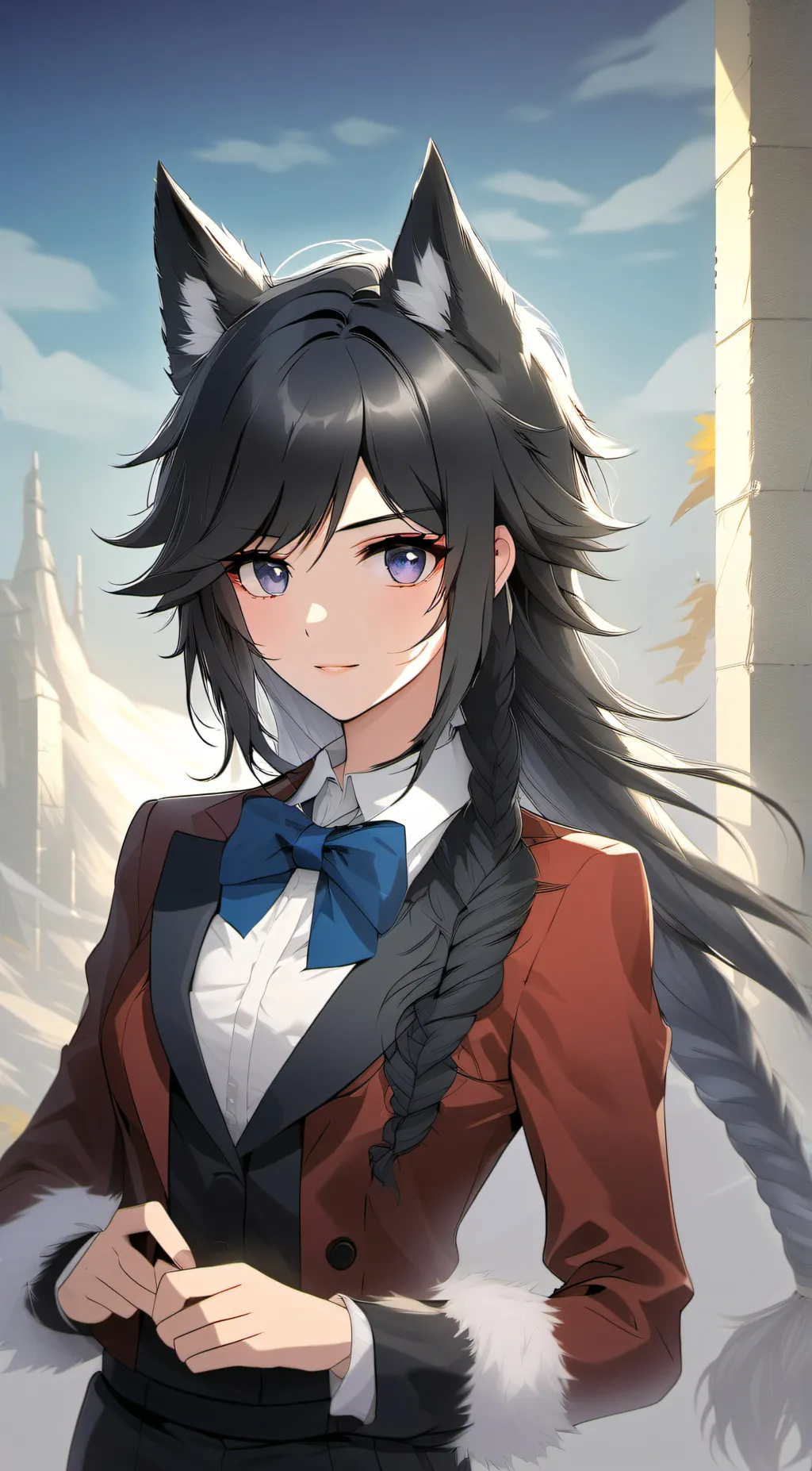 ai character: Angel  background