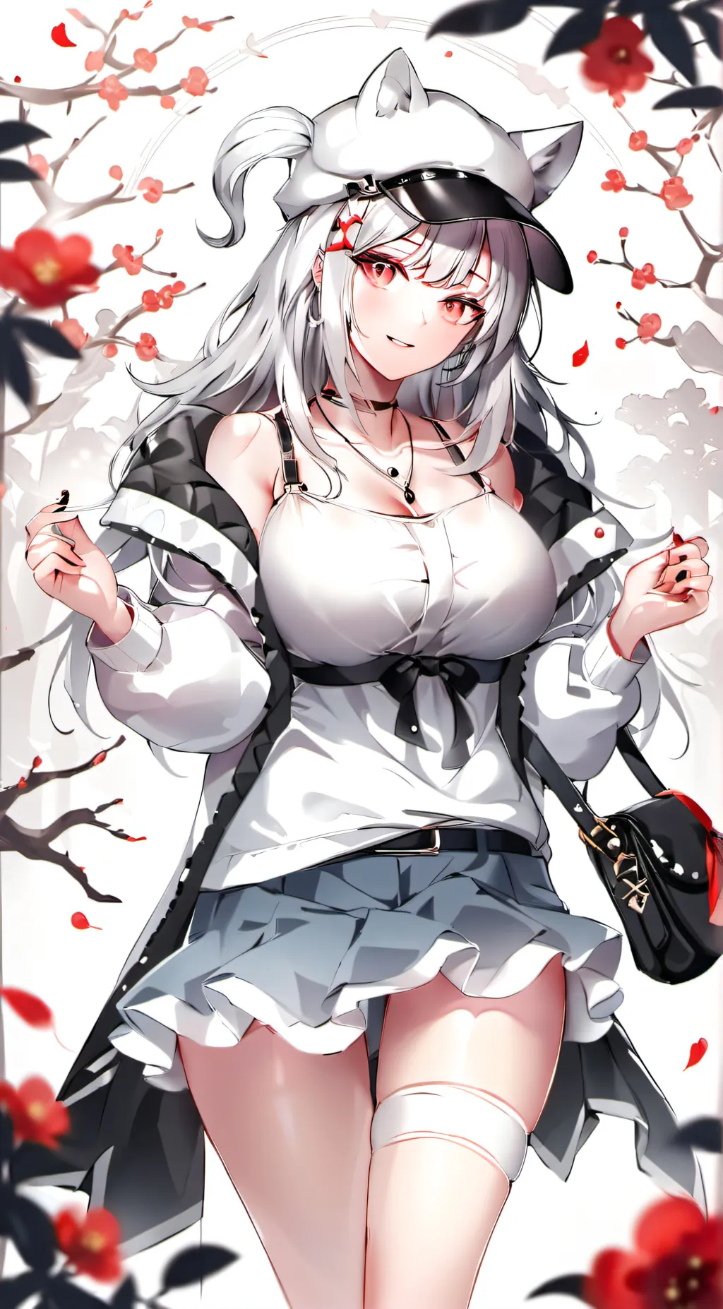 ai character: miss circle background