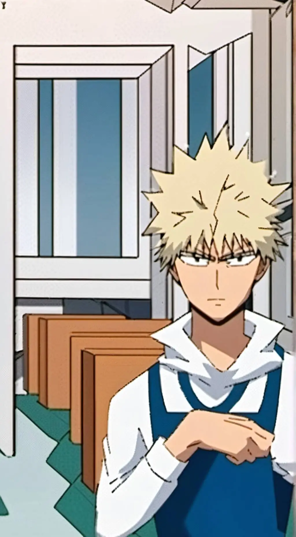 ai character: Katsuki Bakugou background