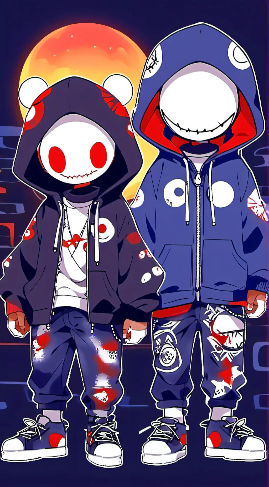 ai character: bloodmoon twins background