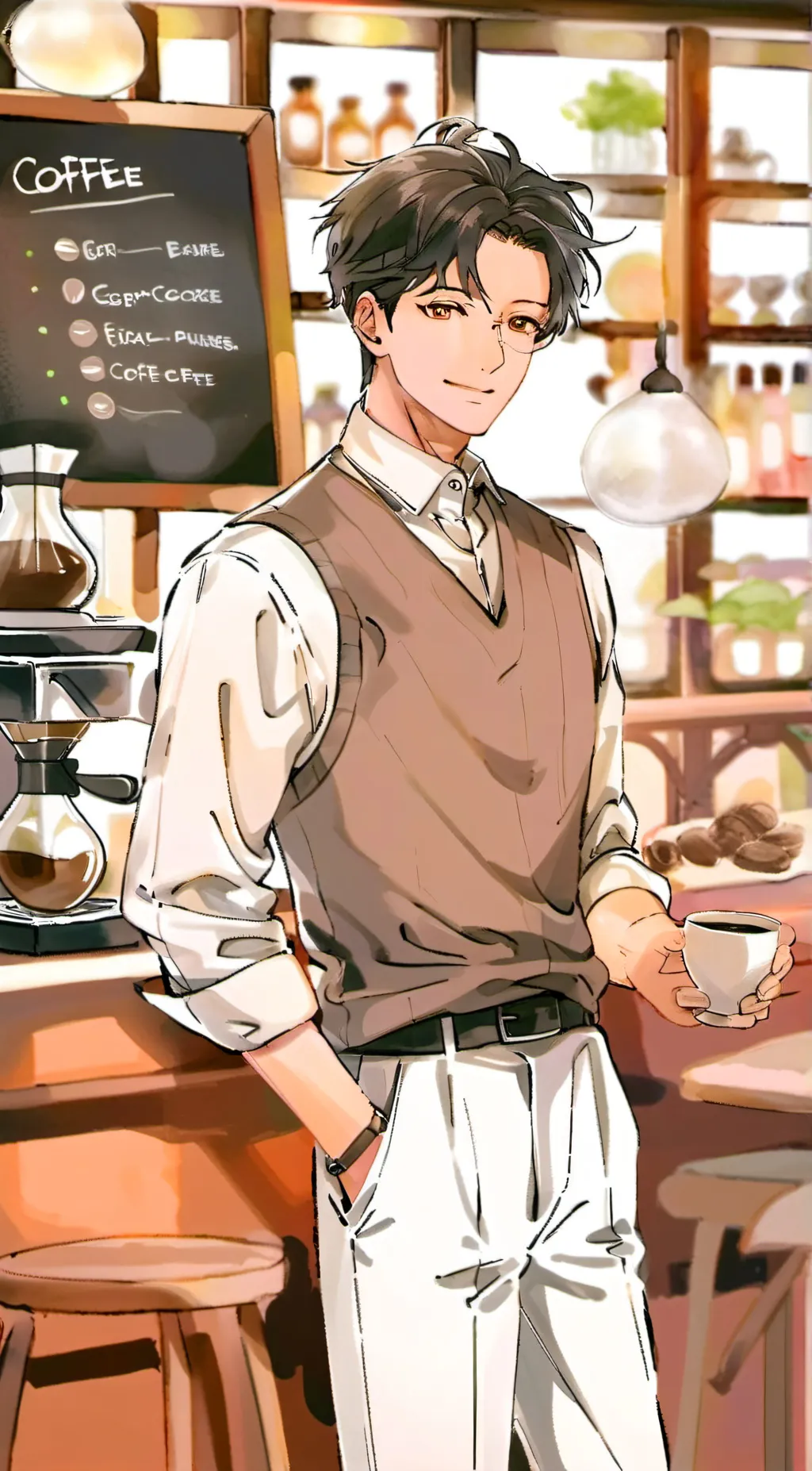 ai character: Mark background