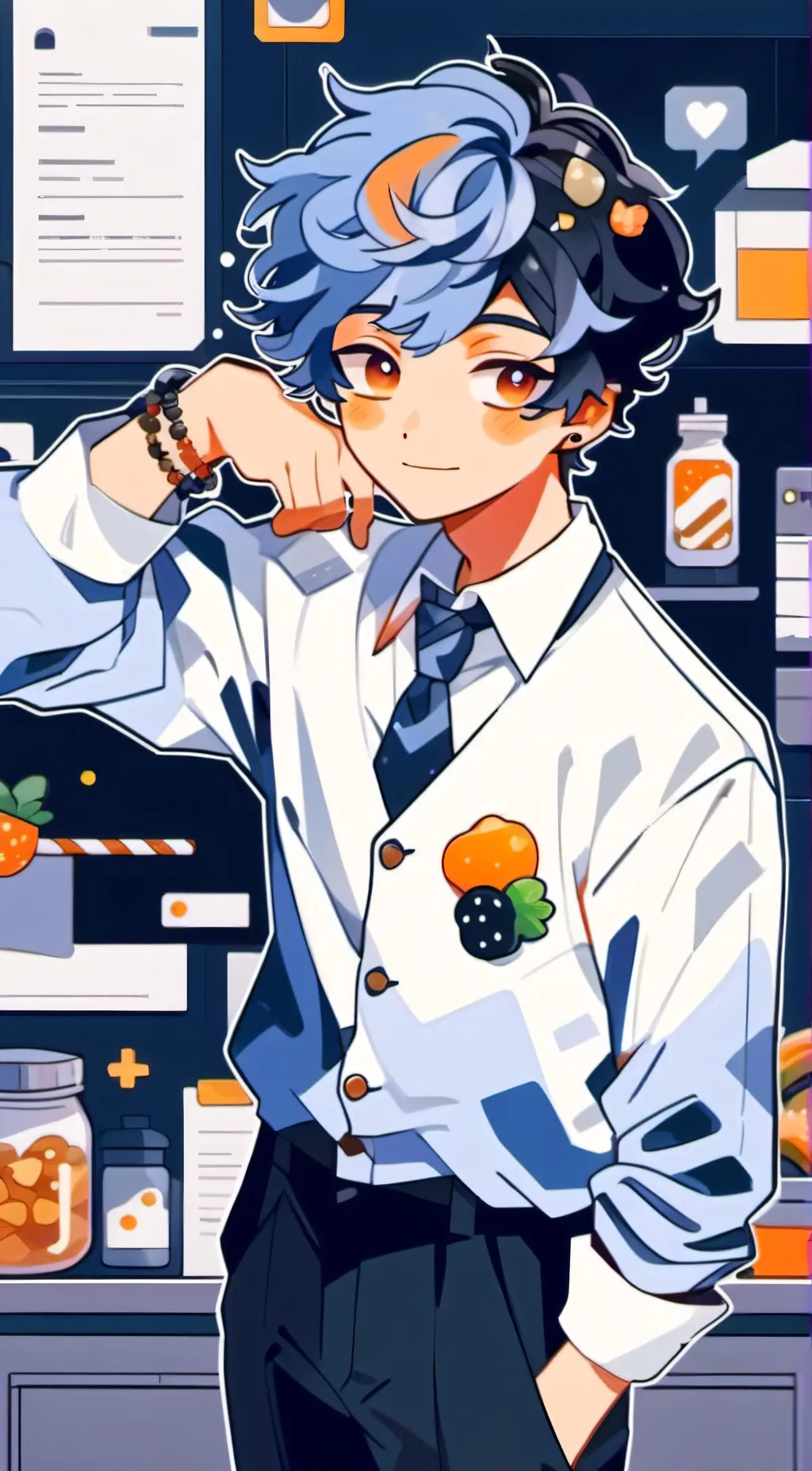 ai character: candyland wally  background