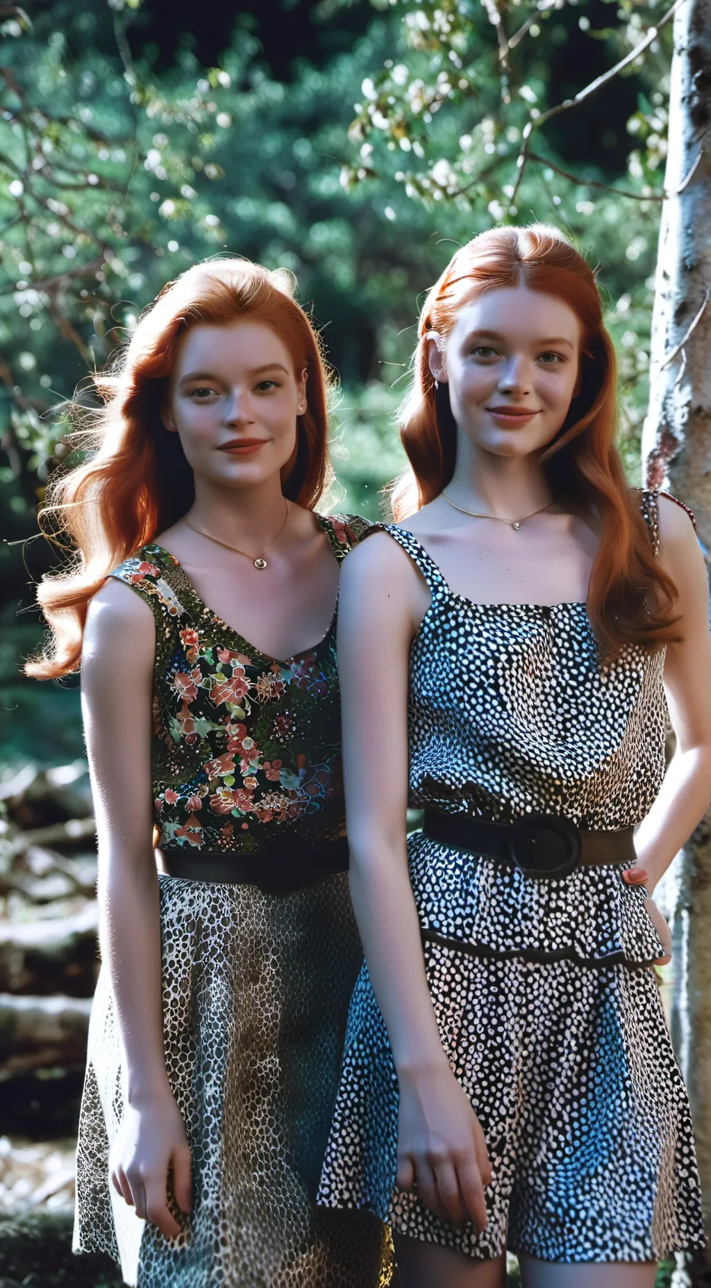 ai character: Annie and Hallie  background