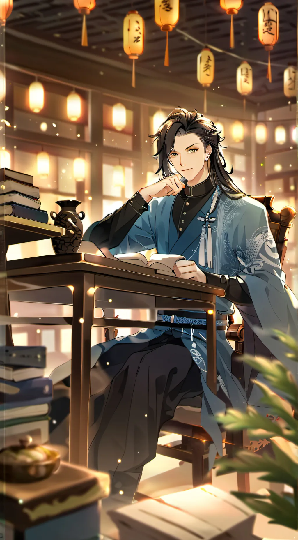 ai character: mazan  background