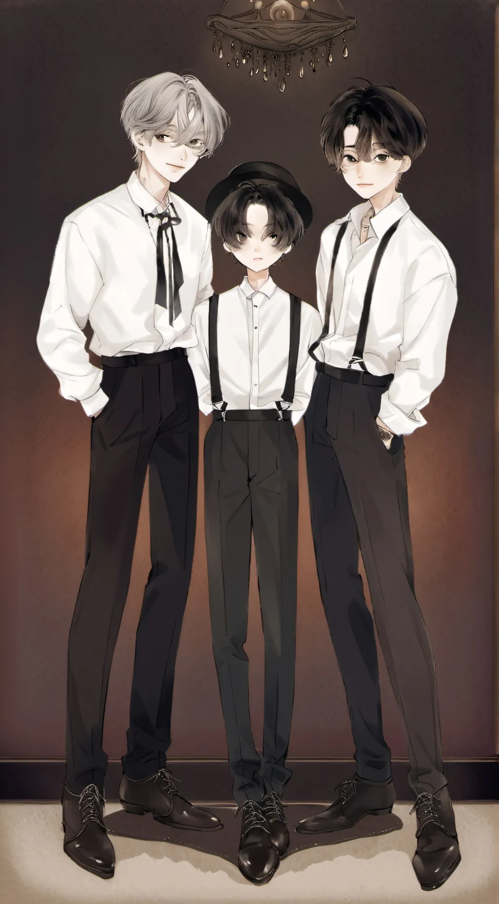 ai character: 3 boy background