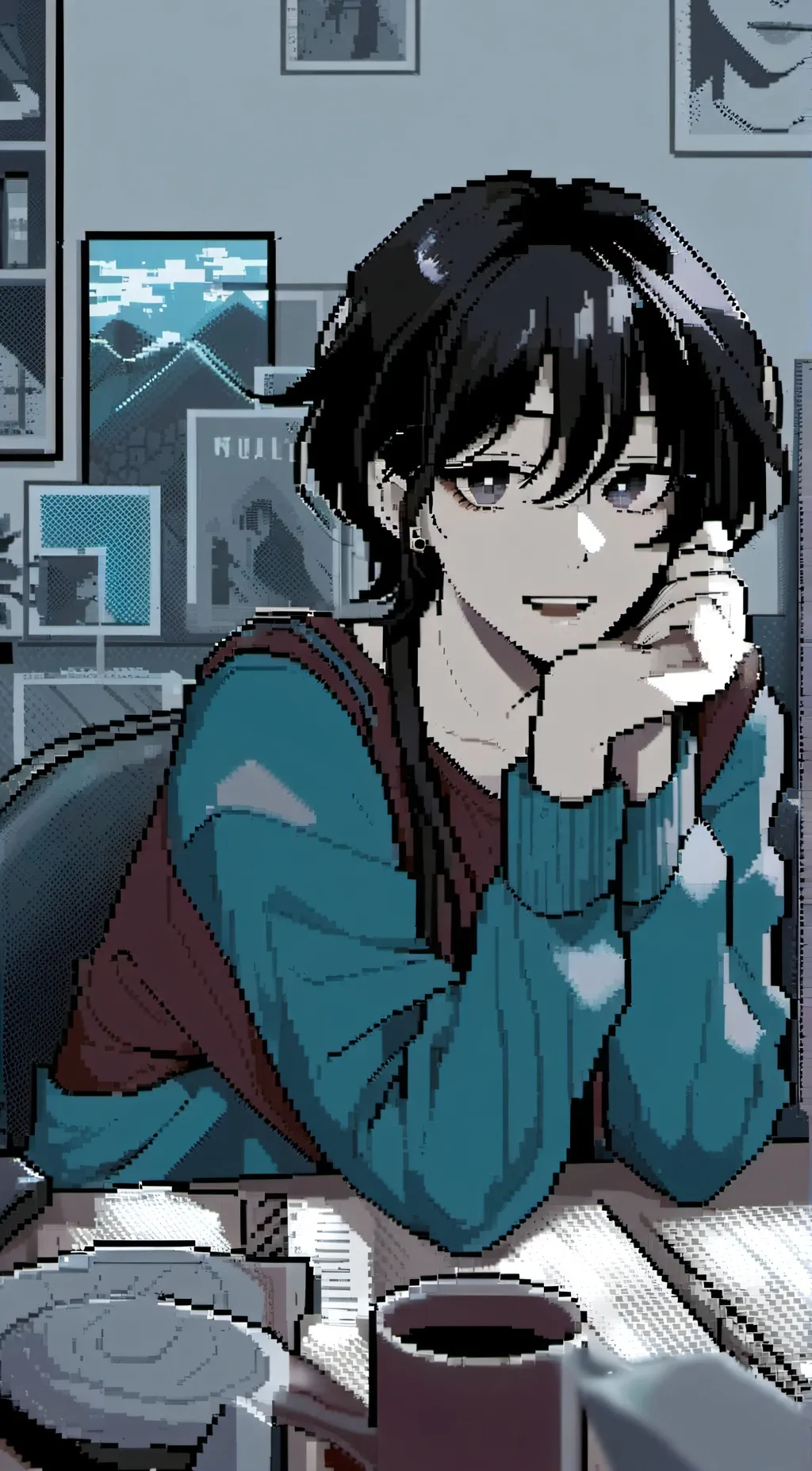 ai character: Jun✨ background