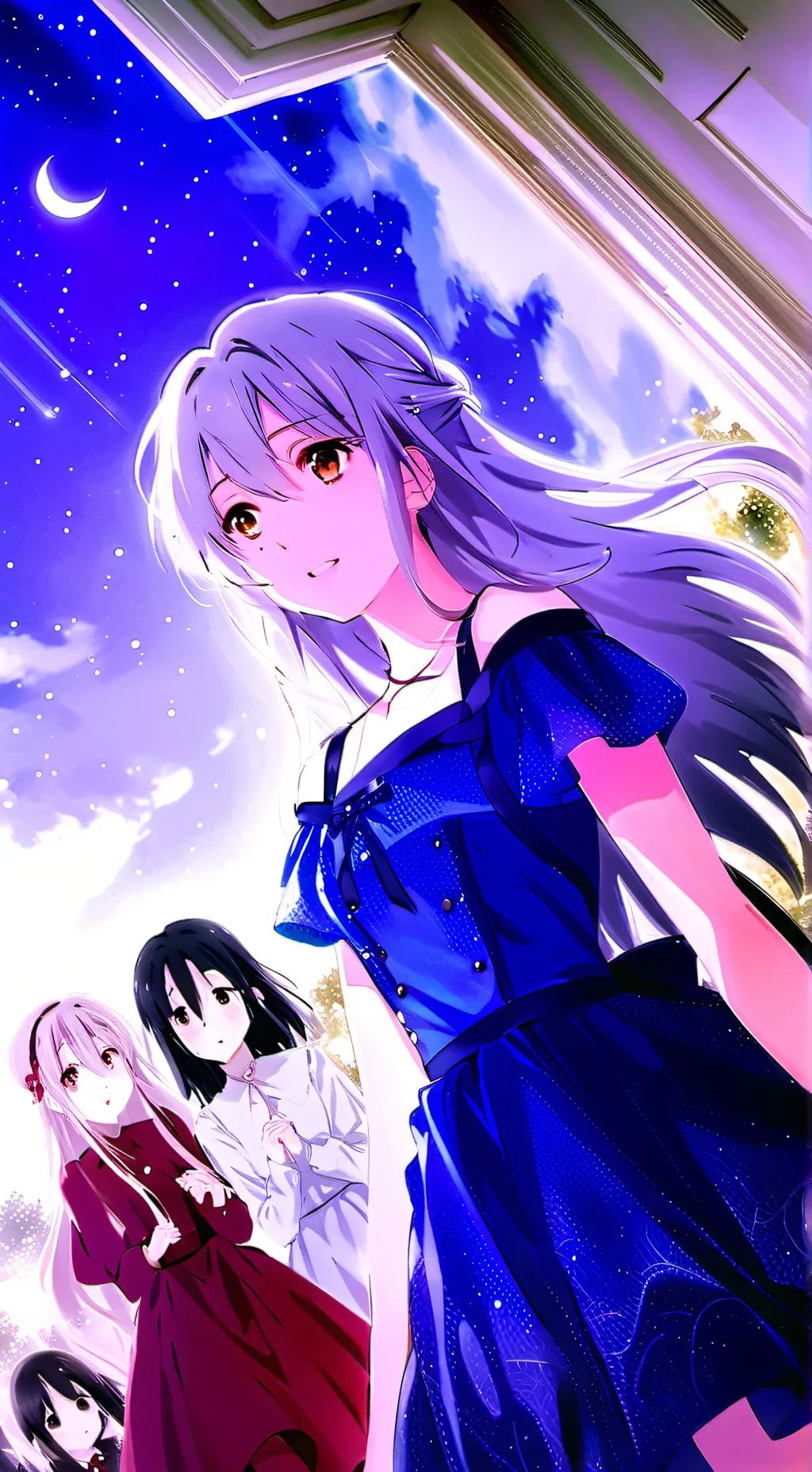 ai character: Group Of Girls background