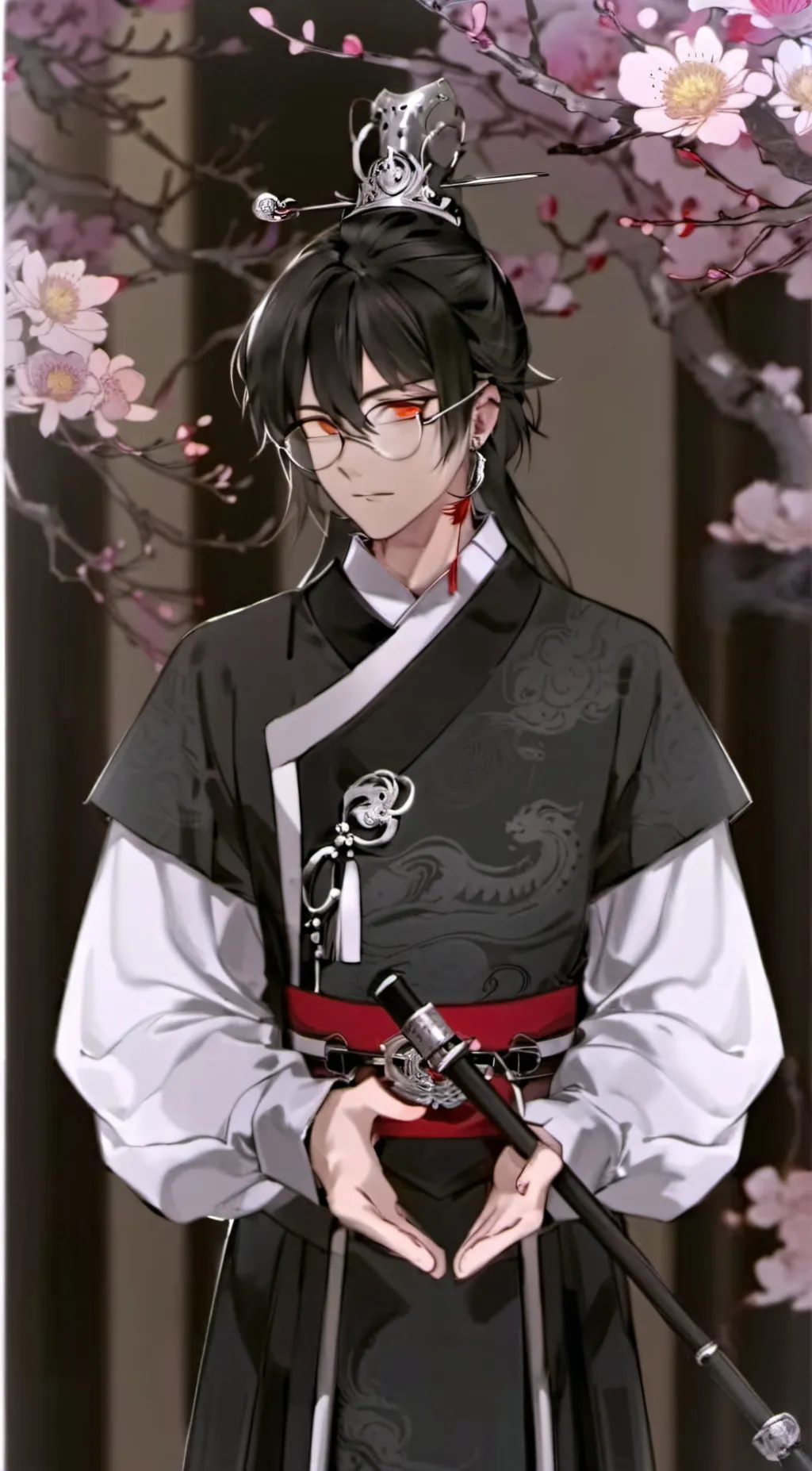 ai character: 晨 background