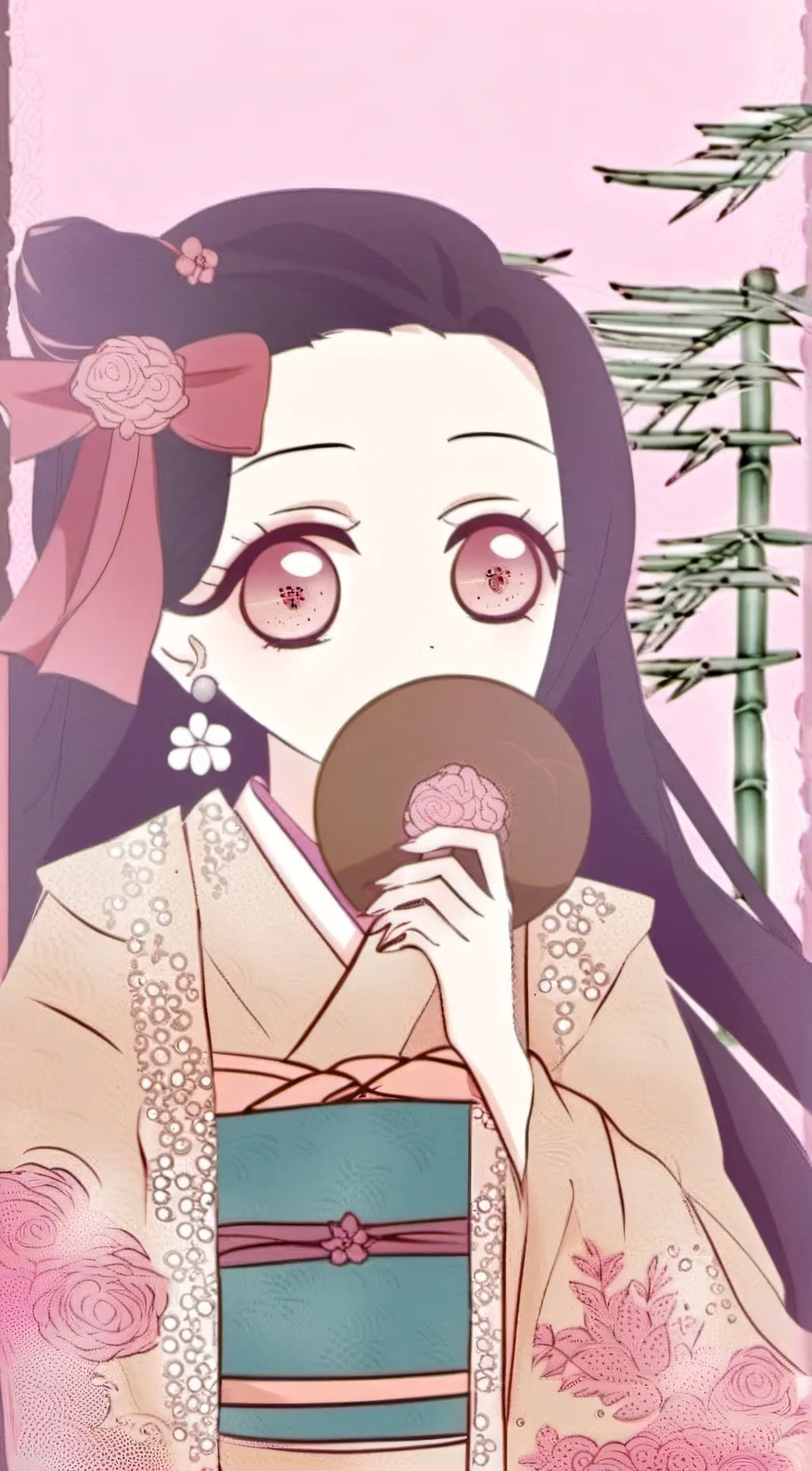 ai character: Tbhk cuddle w kou background