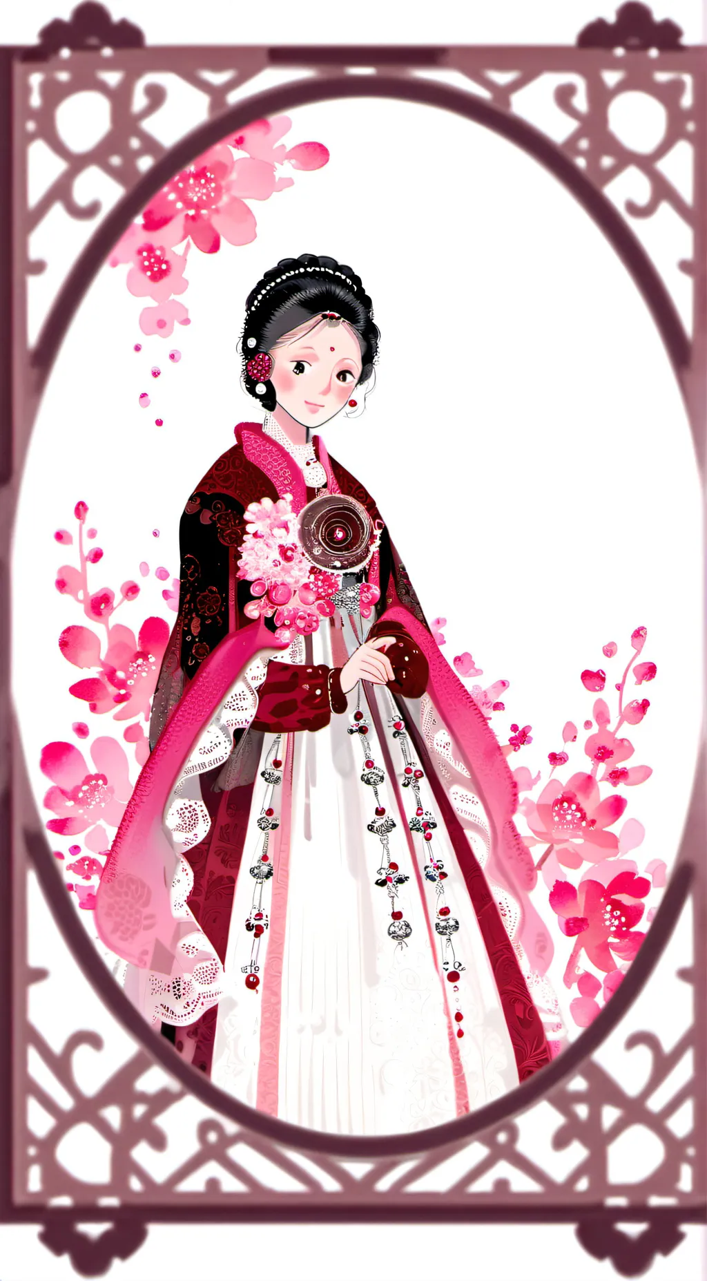 ai character: 🌸Flower girl🌸 background