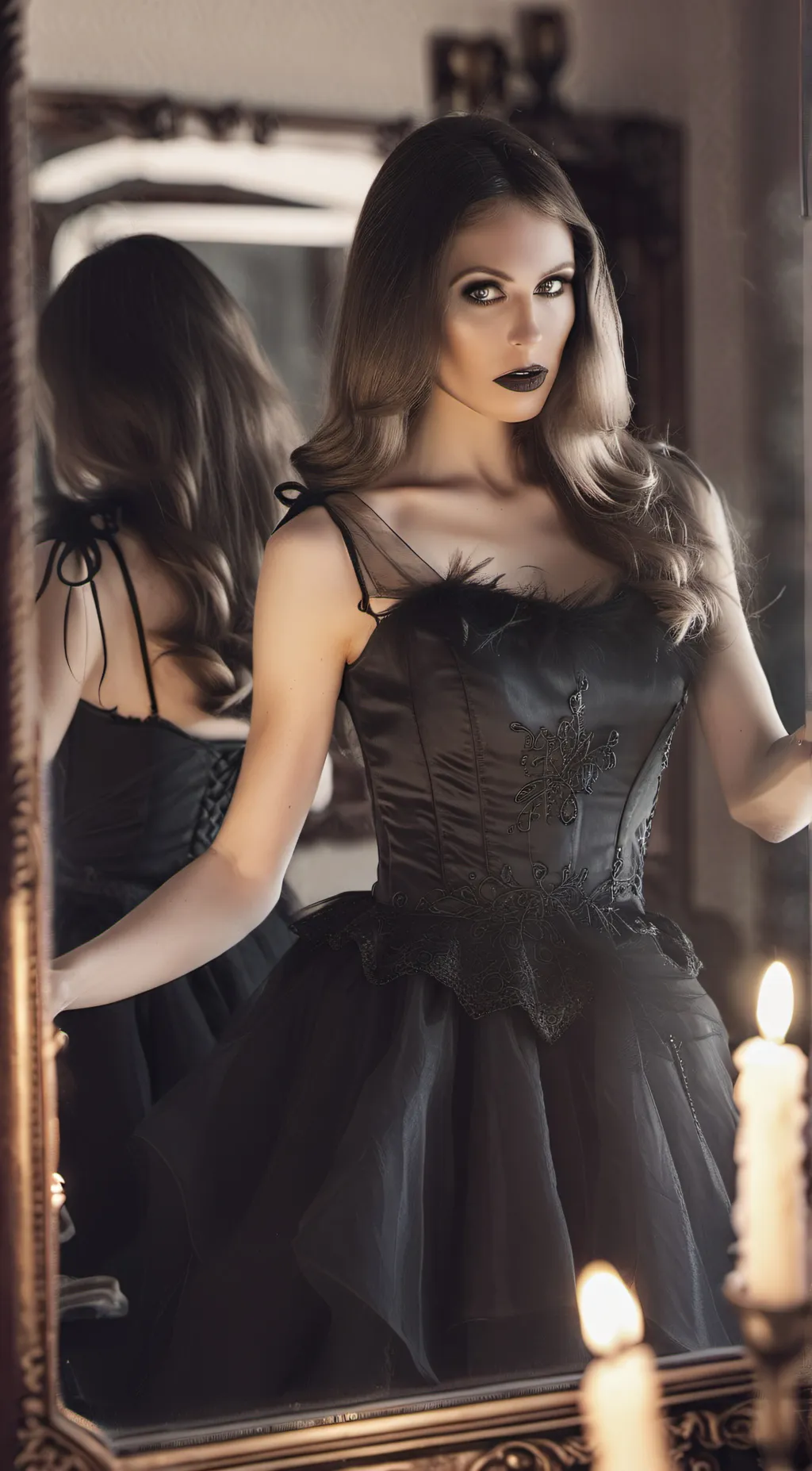 ai character: lady a background